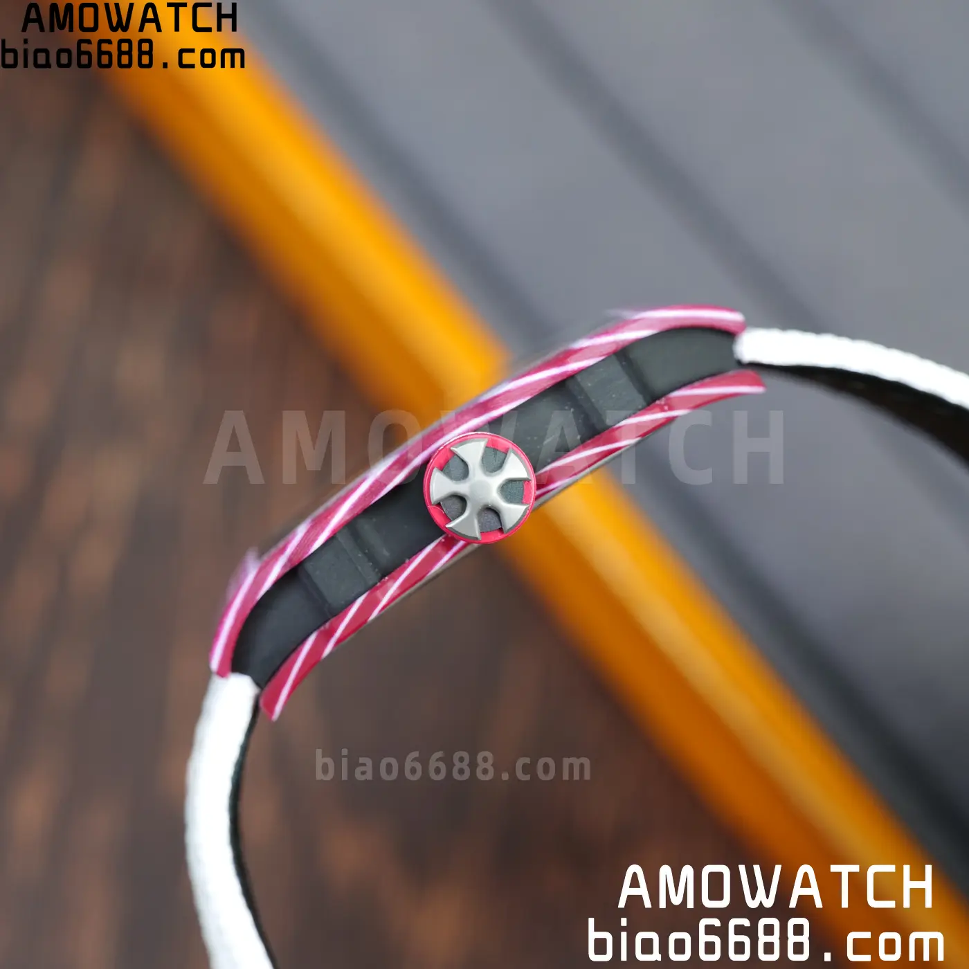 RICHARD MILLE RM67-02 Red NTPT Best Edition Qatar Dial on White Nylon strap CRMA7 Clone V10 105 3748e40a3949e64 AMO Watch