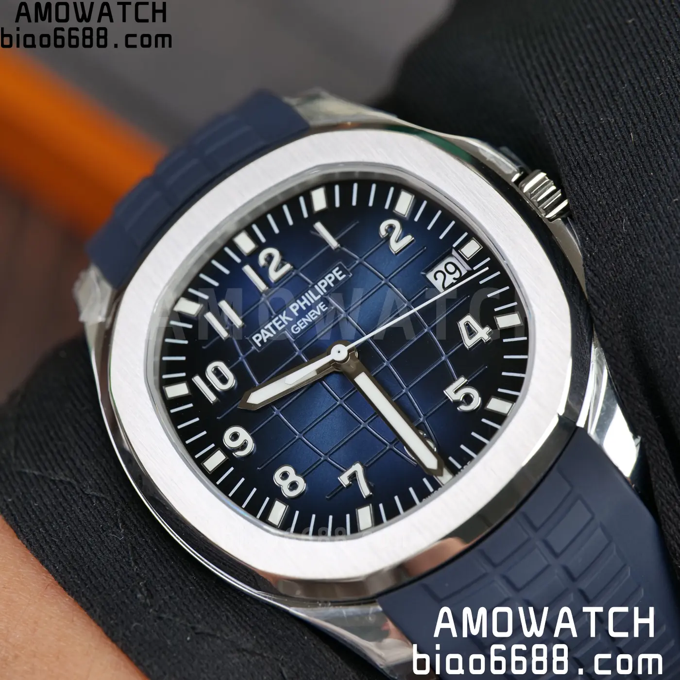 PP Aquanaut 5168G 42mm SS OMEF 1:1 Best Edition Blue Dial on Blue Rubber Strap DPB330 Weighted 135g 120 38fb77e14239cd8 AMO Watch