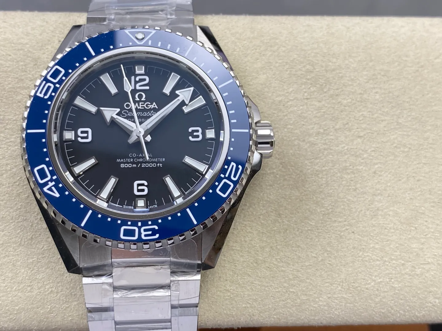 Omega Planet Ocean 600M SS Blue VSF 1:1 Best Edition on SS Bracelet VS8912 34 39190547e37b373 阿默表行AmoWatch