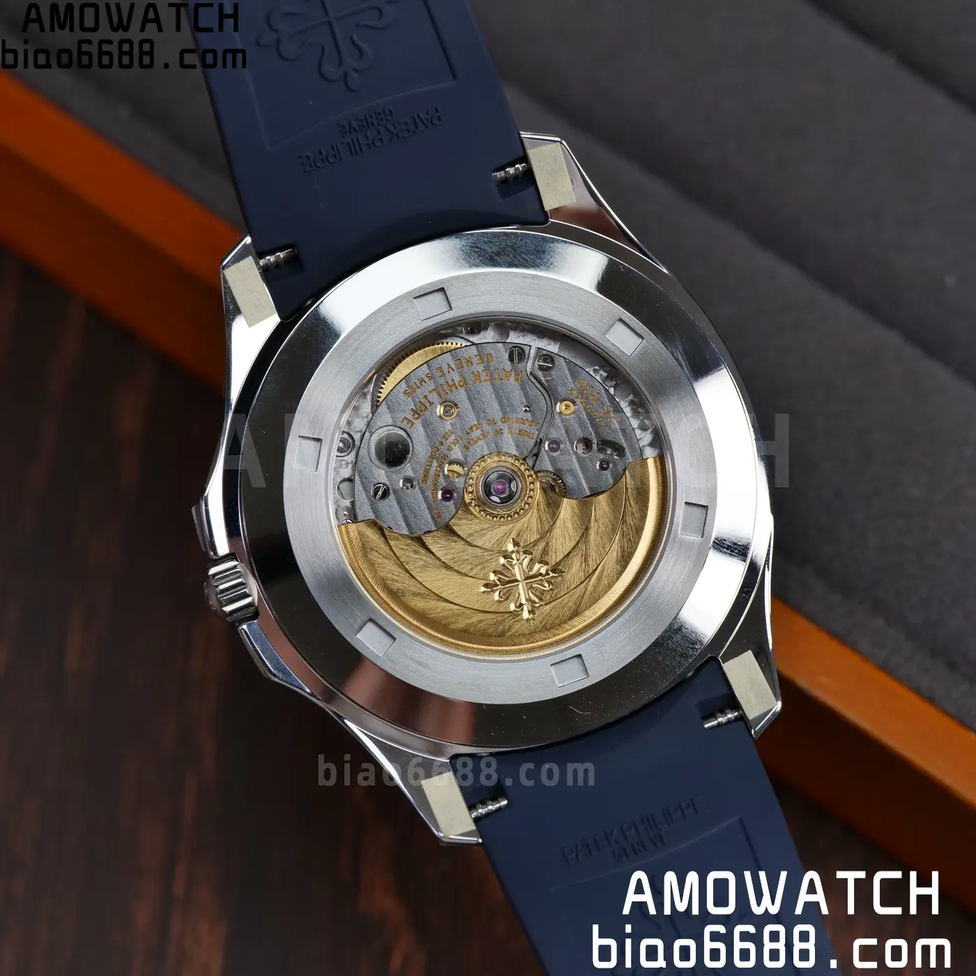 PP Aquanaut 5168G 42mm SS OMEF 1:1 Best Edition Blue Dial on Blue Rubber Strap DPB330 Weighted 135g 116 3985cc056fd02f2 AMO Watch