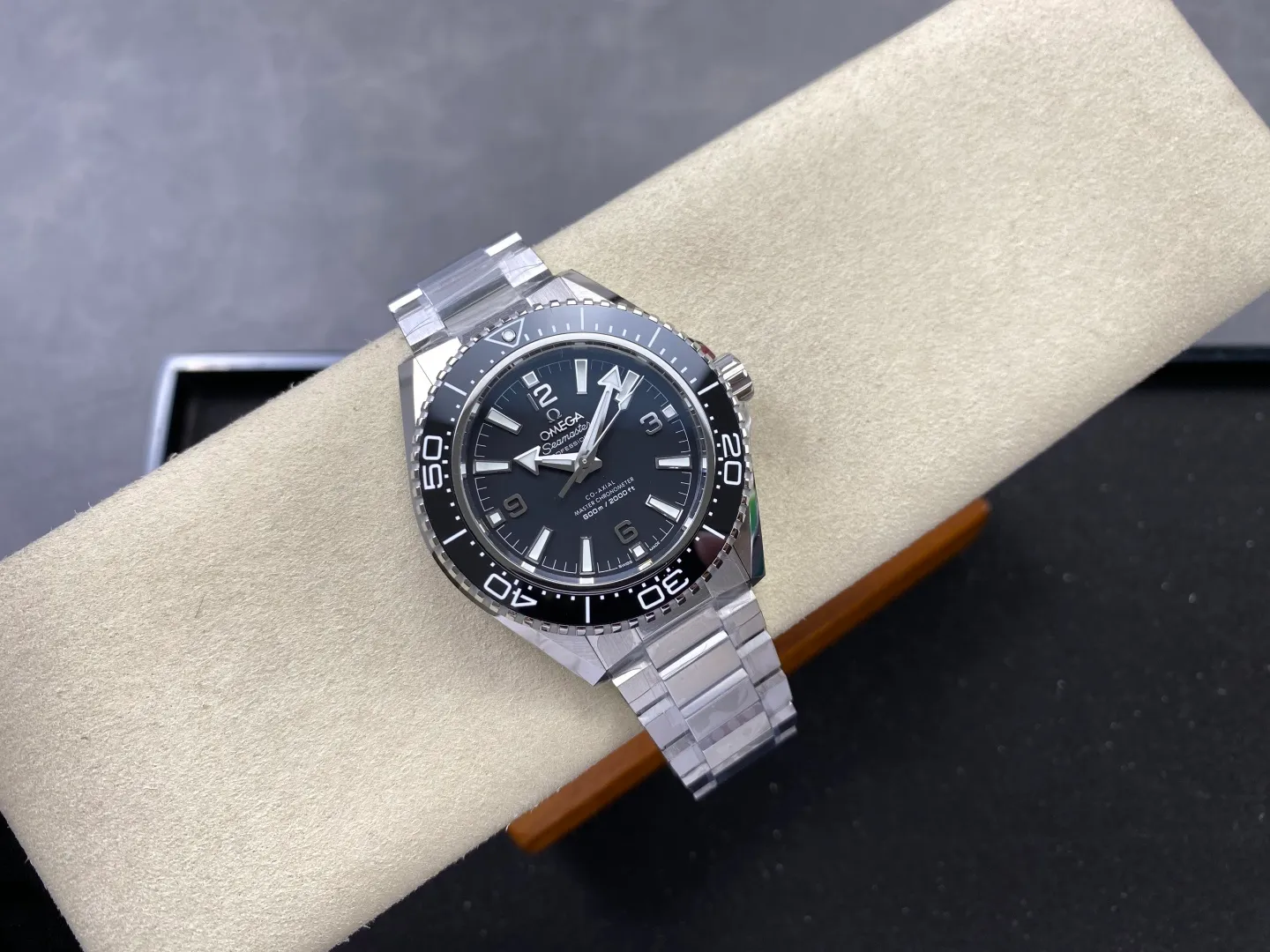 Omega Planet Ocean 600M SS Black VSF 1:1 Best Edition on SS Bracelet VS8912 31 3bafcb191970e30 阿默表行AmoWatch