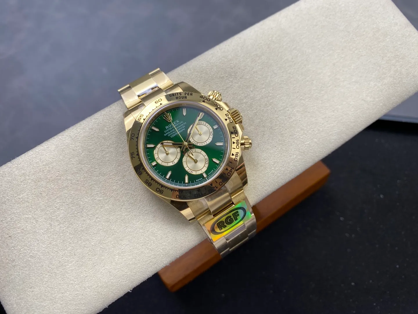 Rolex Daytona 126508 RGF 1:1 Best Edition Green/YG Dial on YG Bracelet DD4131 V2 (Weighted) 226g 29 3ca21d03b27915c 阿默表行AmoWatch