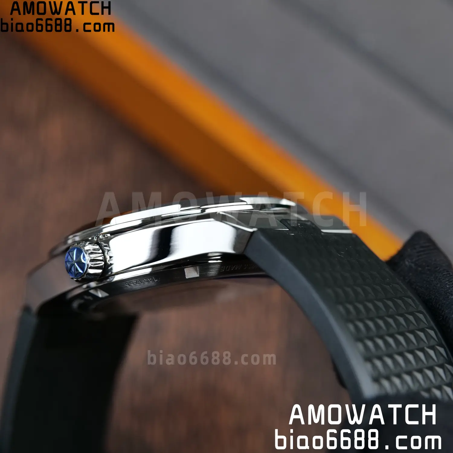 VC Overseas 4500V SS PPF1:1 Best Edition Black Dial on Black Rubber Strap A5100 85 4625327768fd41e AMO Watch