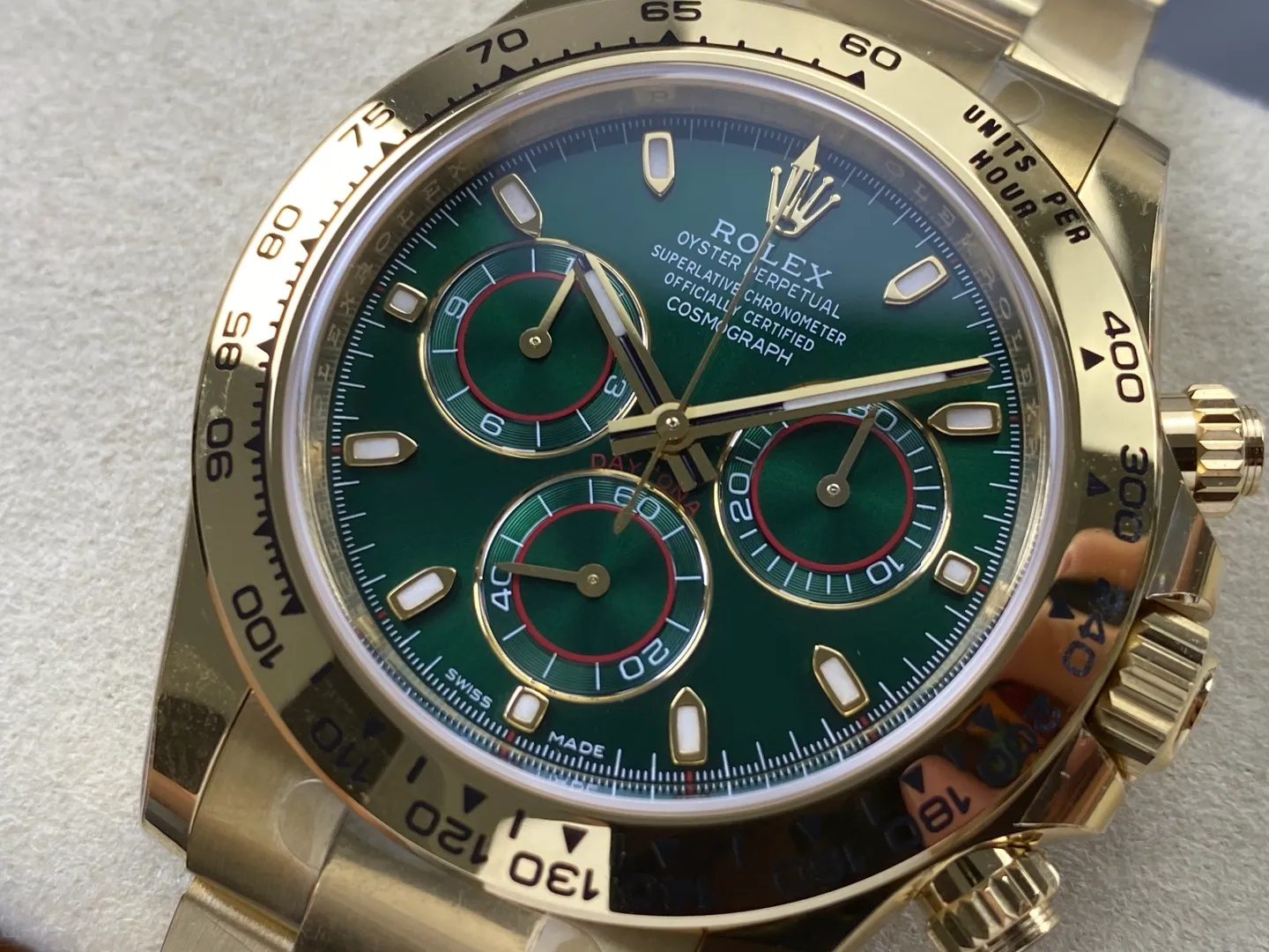 Rolex Daytona 116508 RGF 1:1 Best Edition Green Dial on YG Bracelet DD4130 V2 (Weighted) 183g 28 494c930f83b7f27 阿默表行AmoWatch