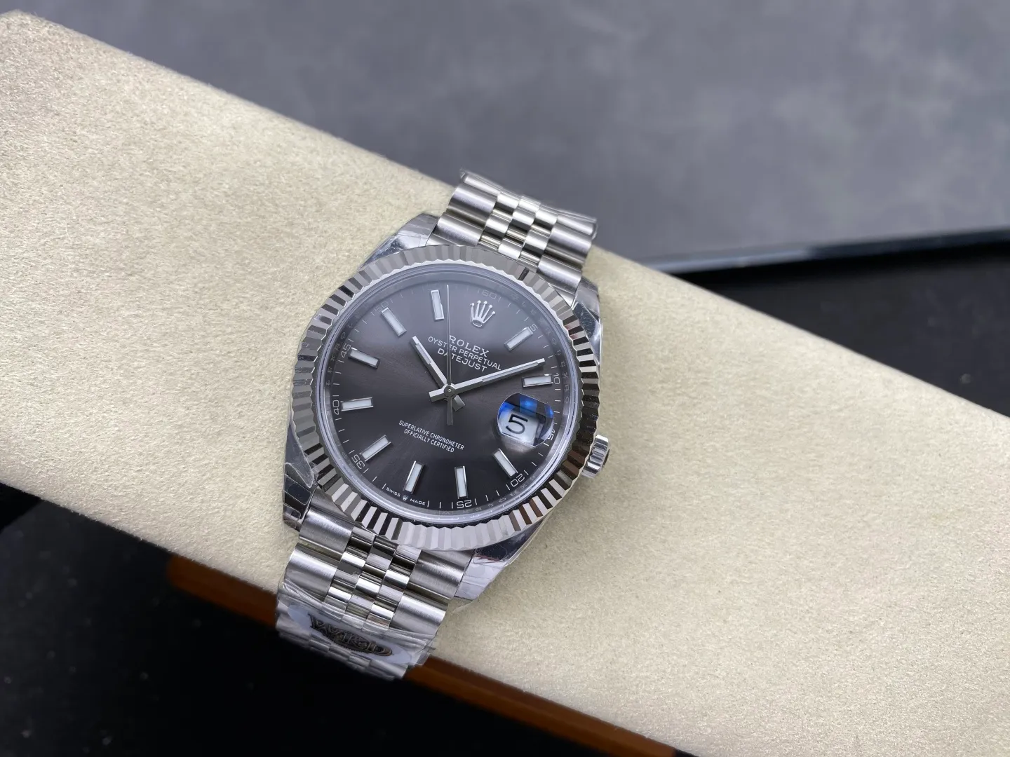 Rolex DateJust 41 126334 WKD 1:1 Best Edition Gray Dial on Jubilee Bracelet JH3235 (Free Sprung) 26 4e48039244075be AMO Watch