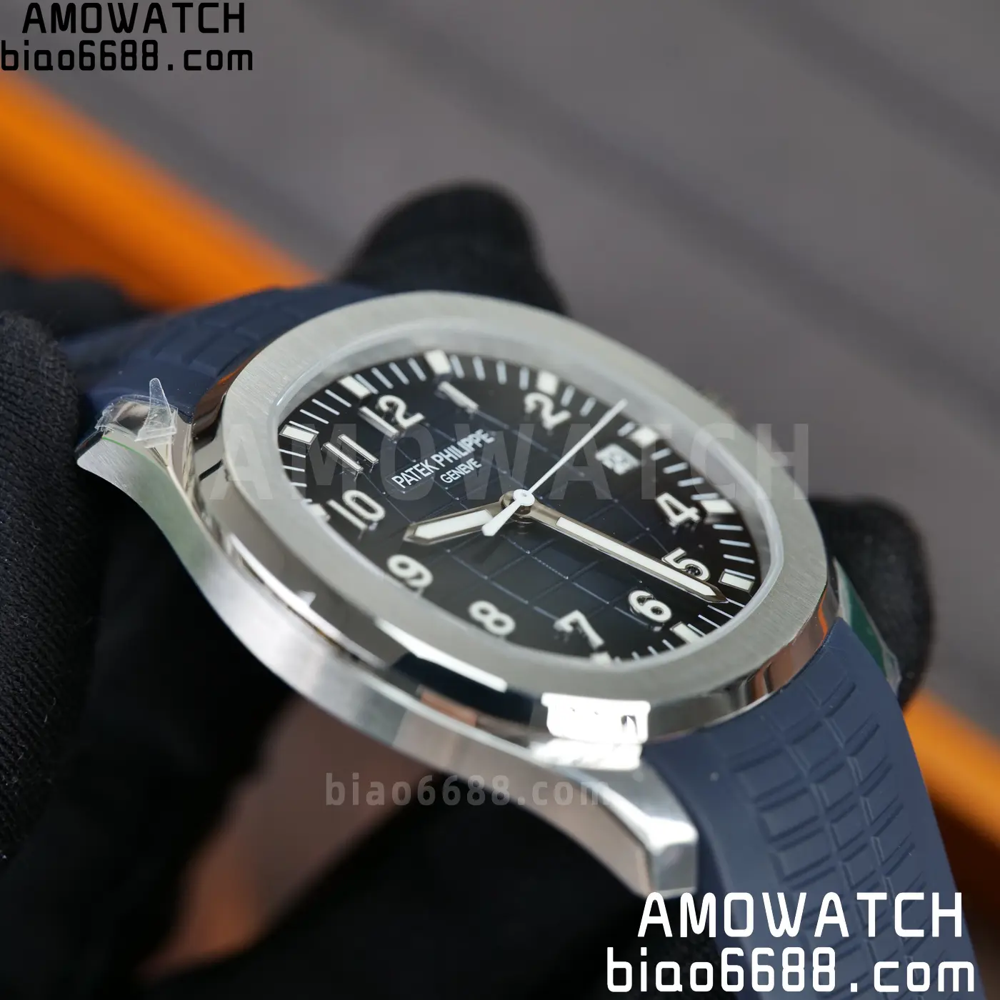 PP Aquanaut 5168G 42mm SS OMEF 1:1 Best Edition Blue Dial on Blue Rubber Strap DPB330 Weighted 135g 107 53feaafd869259a AMO Watch