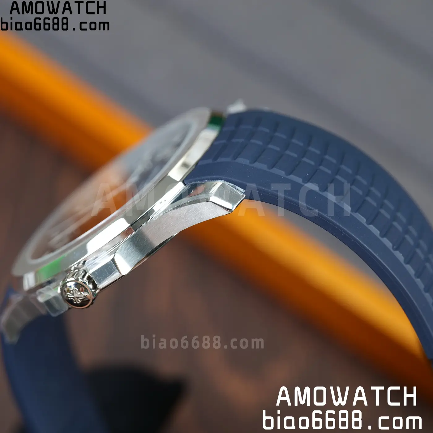 PP Aquanaut 5168G 42mm SS OMEF 1:1 Best Edition Blue Dial on Blue Rubber Strap DPB330 Weighted 135g 99 54eb20307670d60 AMO Watch