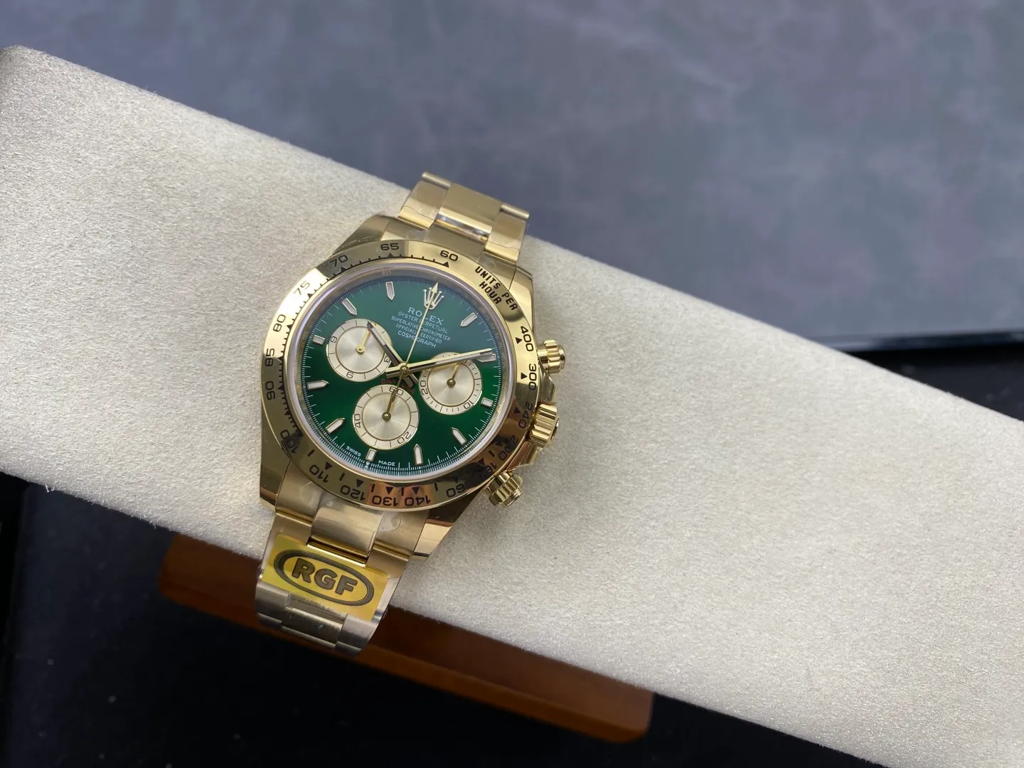 Rolex Daytona 126508 RGF 1:1 Best Edition Green/YG Dial on YG Bracelet DD4131 V2 (Weighted) 226g 30 563416bc65c7cd2 阿默表行AmoWatch
