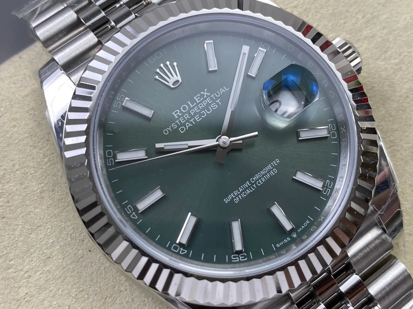 Rolex DateJust 41 126334 WKD 1:1 Best Edition Green Dial on Jubilee Bracelet JH3235 (Free Sprung) 25 579662fd03a82a9 AMO Watch