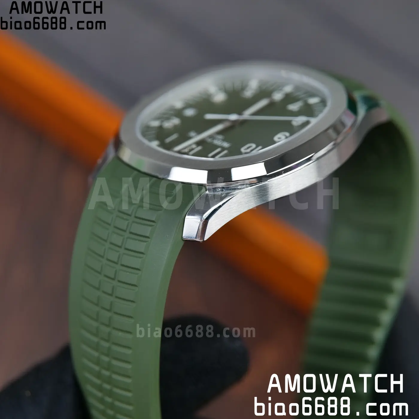 PP Aquanaut 5168G 42mm SS OMEF 1:1 Best Edition Green Dial on Green Rubber Strap DPB330 Weighted 135g 88 579c9d1ed2bdc67 AMO Watch