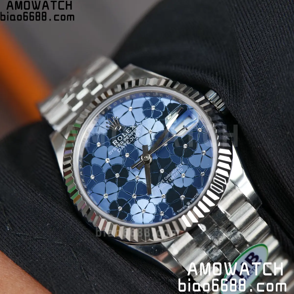 Rolex DateJust 31 278274 THBF 1:1 Best Edition 904L Steel Fluted Blue Floral Dial on SS Jubilee Bracelet HZ Cal.2236 80 5b2cc691da18123 AMO Watch