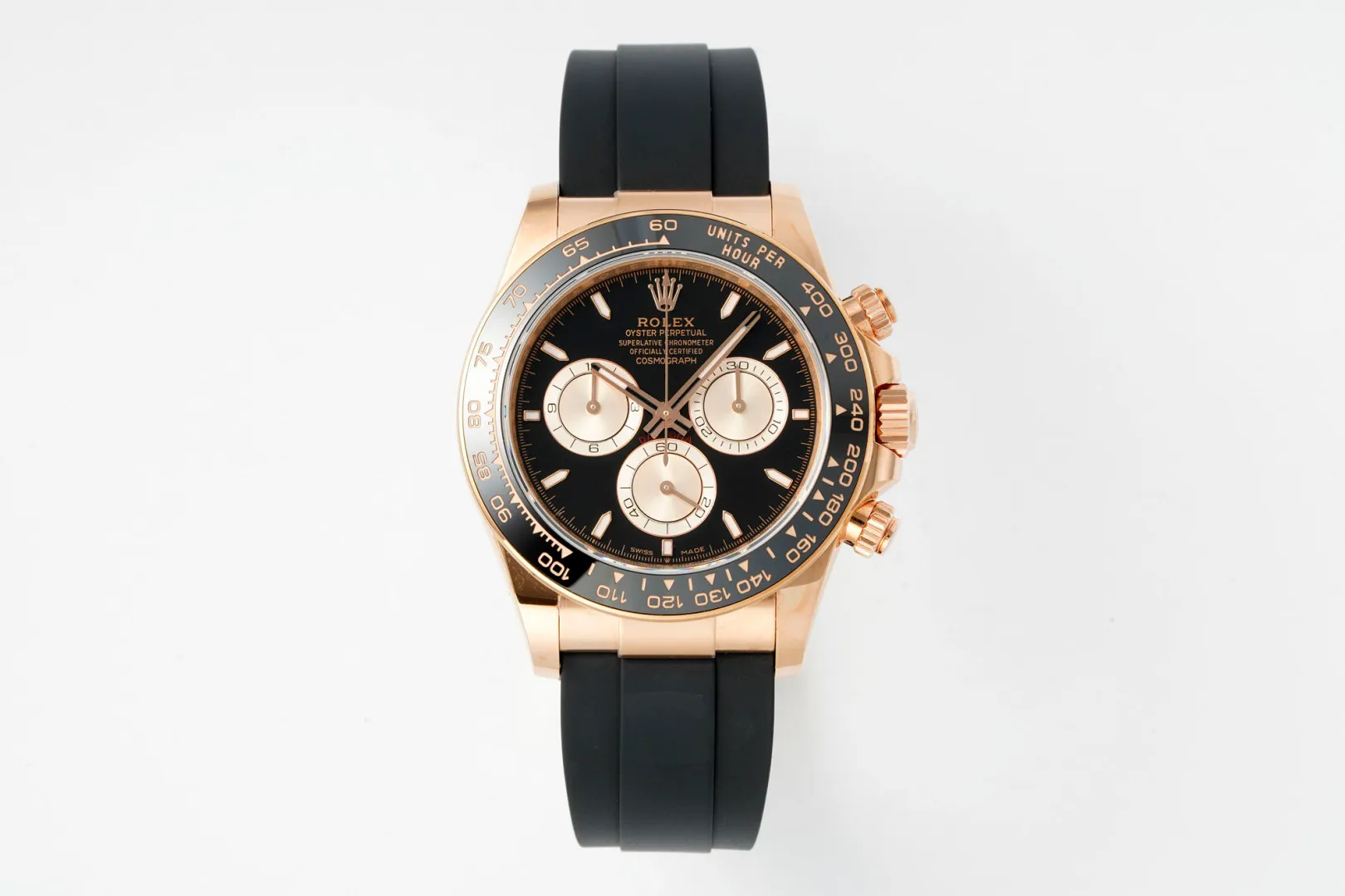 Rolex Daytona 126515 ERF Best Edition Black/RG Dial on Oysterflex Strap JH4131 (Free Sprung) 19 5d99fe31f2ab3cc 阿默表行AmoWatch
