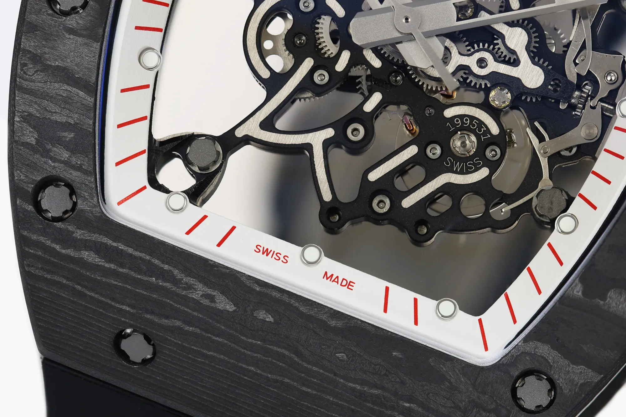 RICHARD MILLE RM055 NTPT ZF 1:1 Best Edition White Bezel Red Crown on Black Rubber Strap RMUL2 Super Clone V3 22 600d23b9fca853b AMO Watch