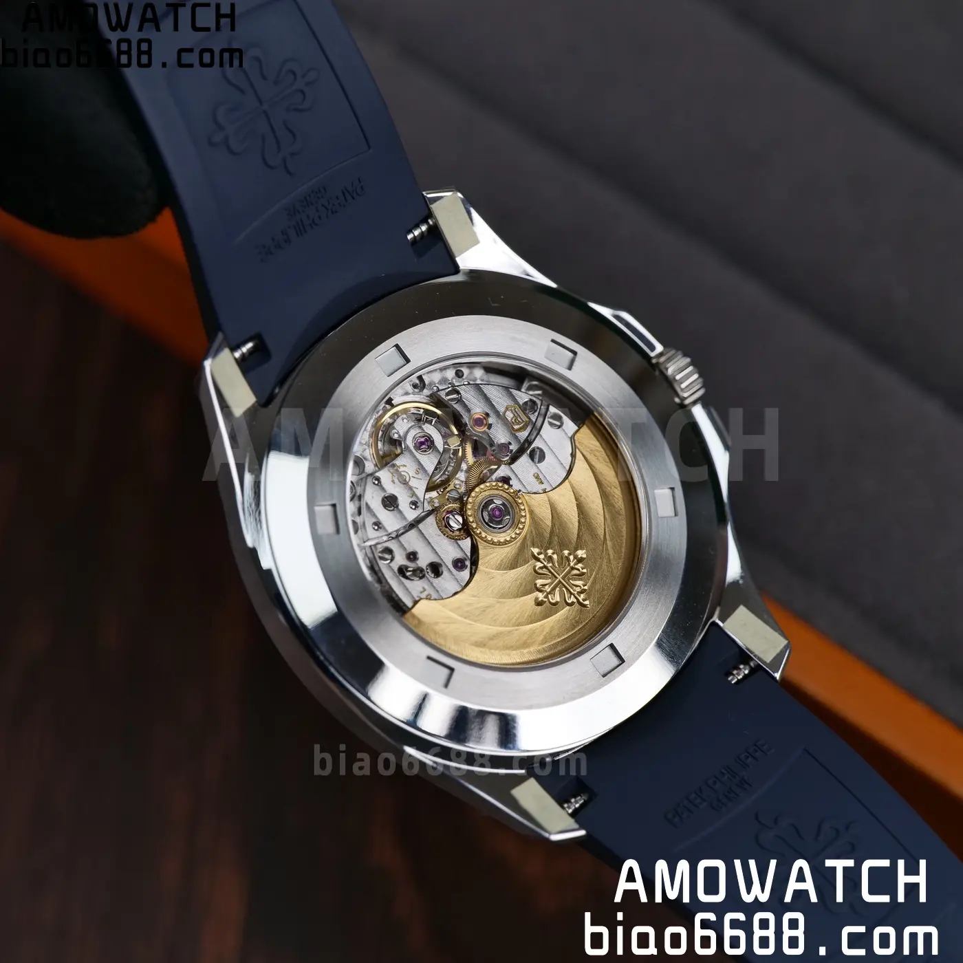 PP Aquanaut 5168G 42mm SS OMEF 1:1 Best Edition Blue Dial on Blue Rubber Strap DPB330 Weighted 135g 113 6134f05633c4f72 AMO Watch