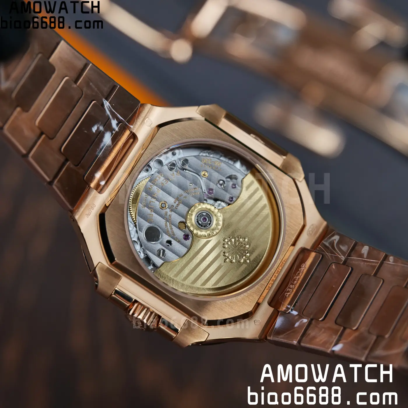 PP Cubitus 7128 RG BBF Best Edition Brown Dial on RG Bracelet DD330 Super Clone 80 63284dd1c6e9757 AMO Watch