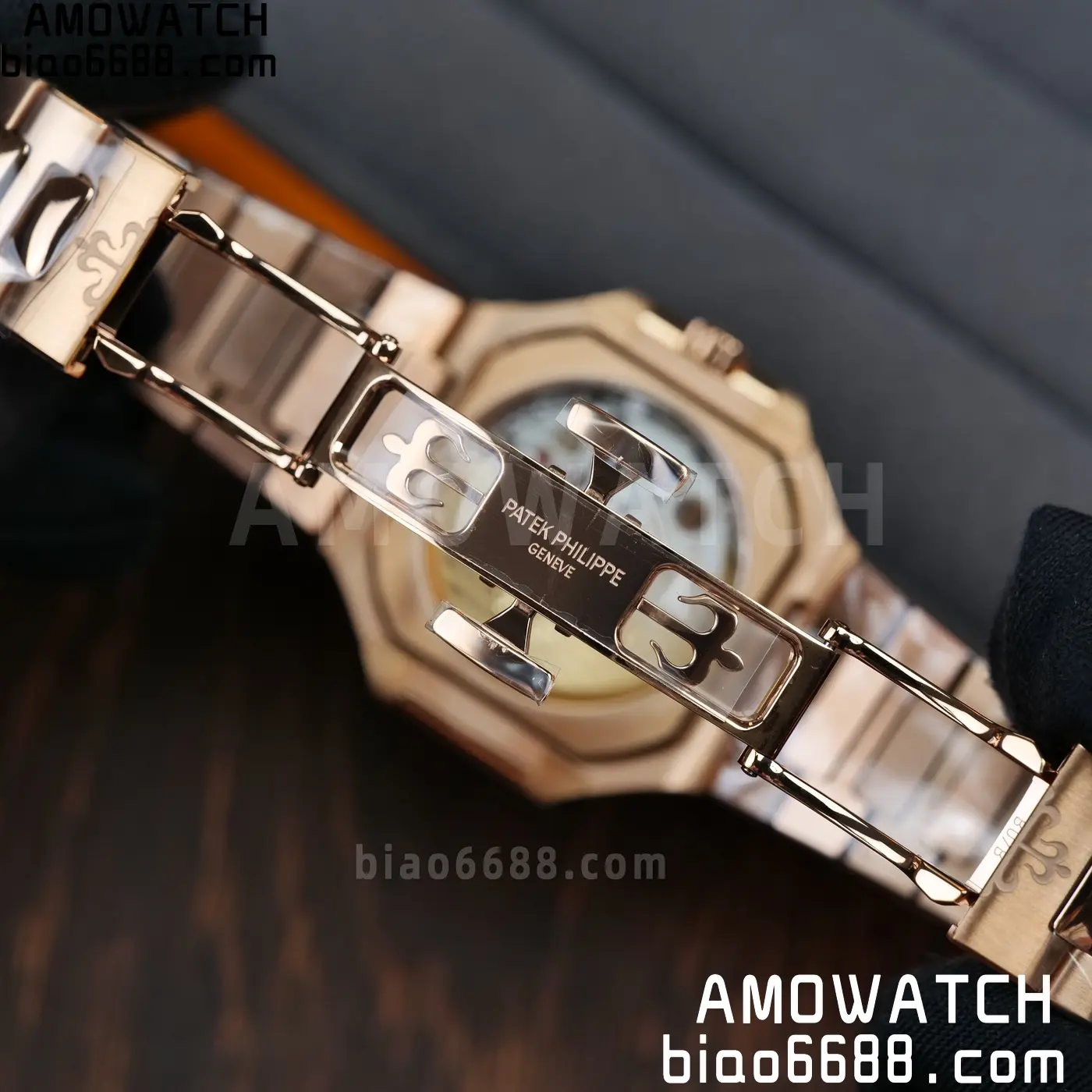 PP Cubitus 7128 RG BBF Best Edition Brown Dial on RG Bracelet DD330 Super Clone 83 6397b2738237d04 AMO Watch