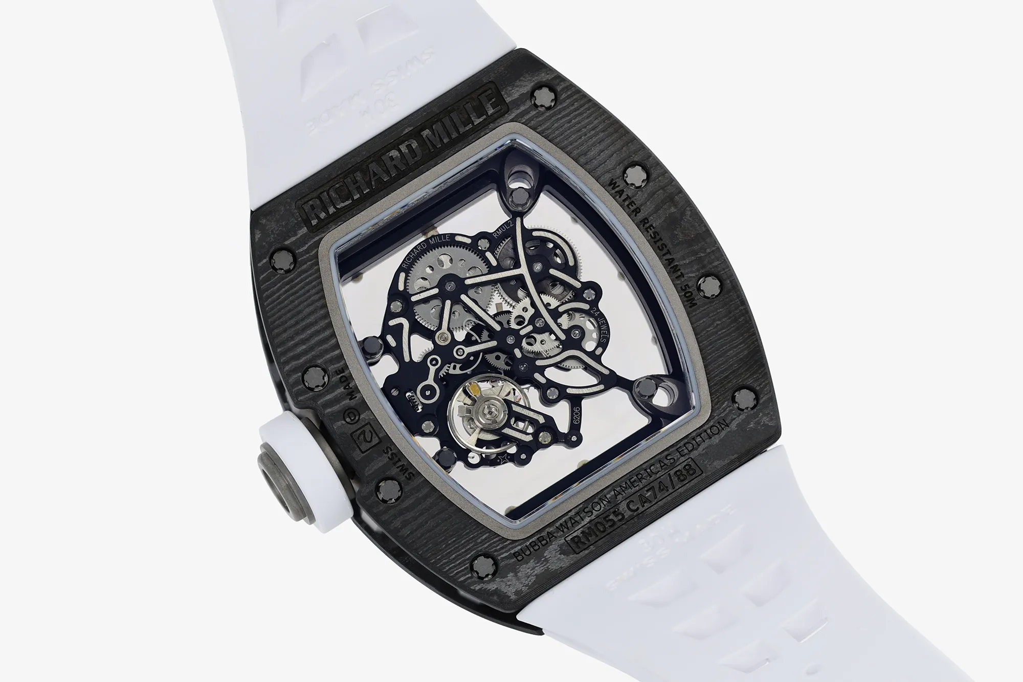 RICHARD MILLE RM055 NTPT/Ti ZF 1:1 Best Edition White Bezel White Crown on Rubber Strap RMUL2 Super Clone V3 25 66c472cc7b8fef0 AMO Watch