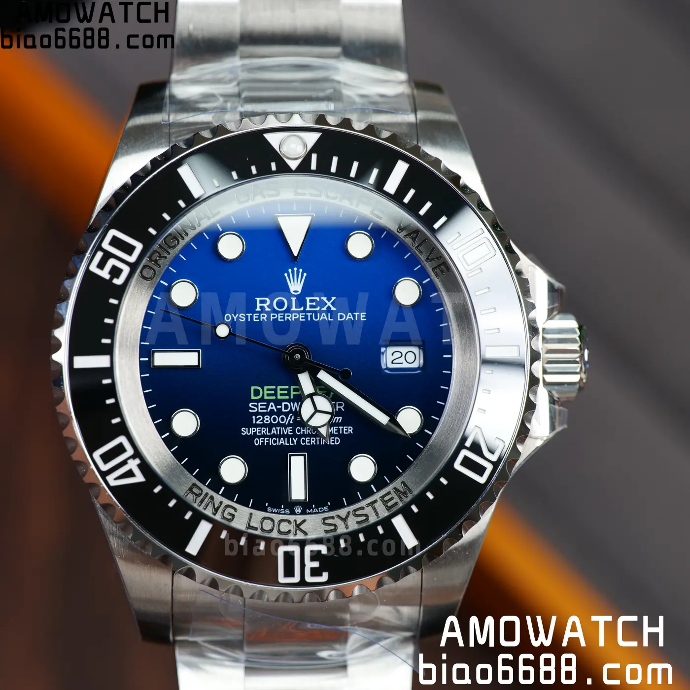 Rolex Sea Dweller D-Blue 126660 QF 1:1 Best Edition 904L SS Case and Bracelet JH3235 (Free Sprung) 78 67048c15d4405fc AMO Watch