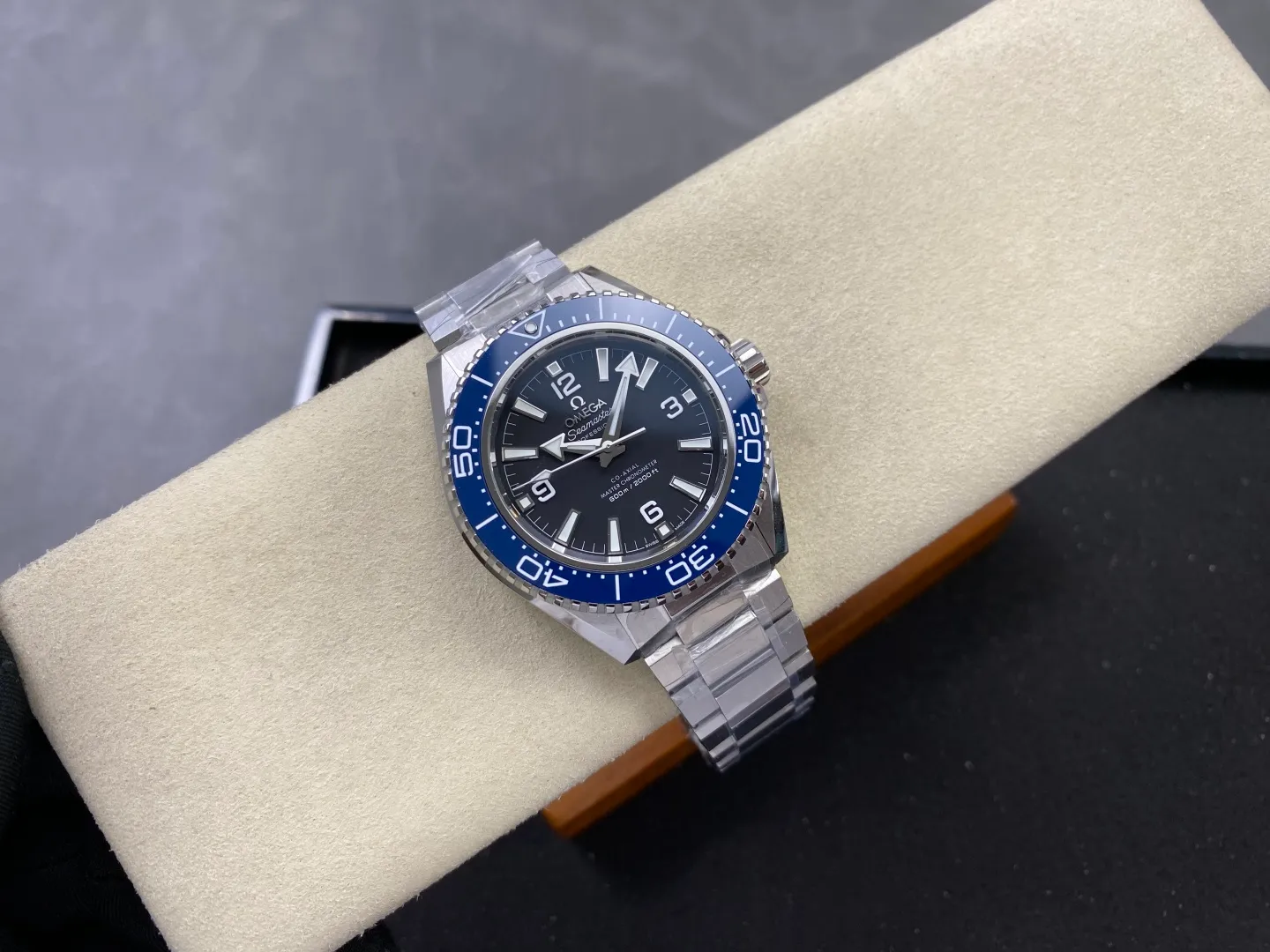 Omega Planet Ocean 600M SS Blue VSF 1:1 Best Edition on SS Bracelet VS8912 37 68616966299c693 阿默表行AmoWatch
