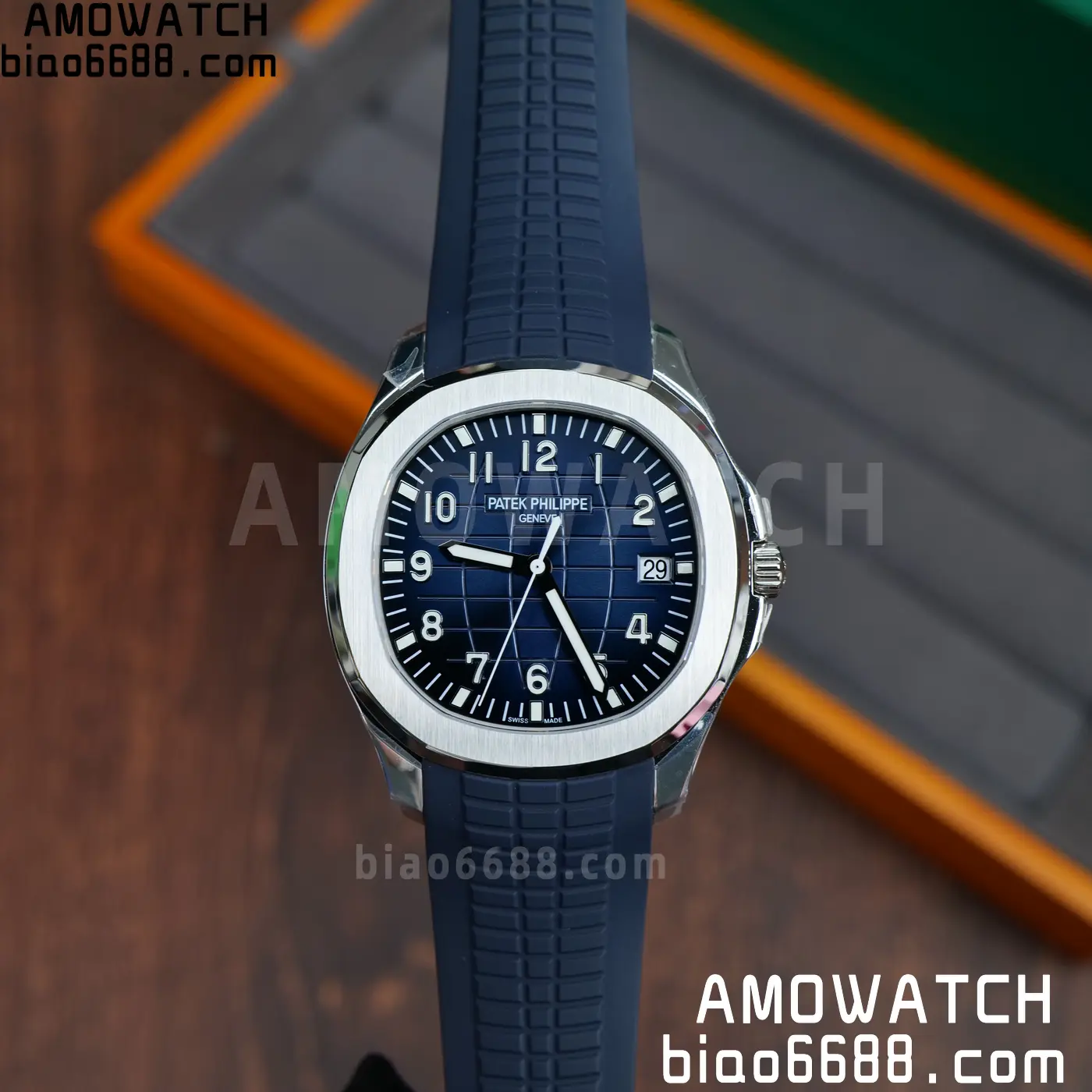 PP Aquanaut 5168G 42mm SS OMEF 1:1 Best Edition Blue Dial on Blue Rubber Strap DPB330 Weighted 135g 92 6c54414f4cef97b AMO Watch