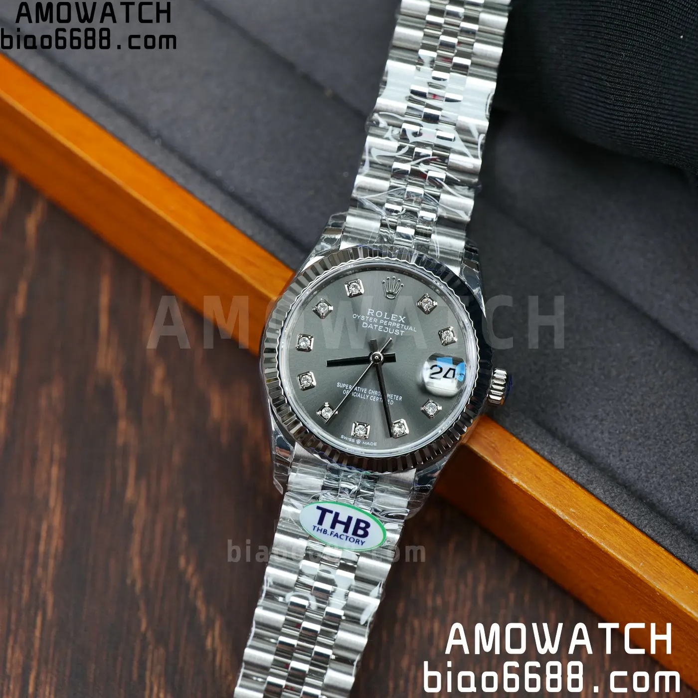 Rolex DateJust 31 278274 THBF 1:1 Best Edition 904L Steel Fluted Gray Dial on SS Jubilee Bracelet HZ Cal.2236 67 6ea2b8913bac963 阿默表行AmoWatch