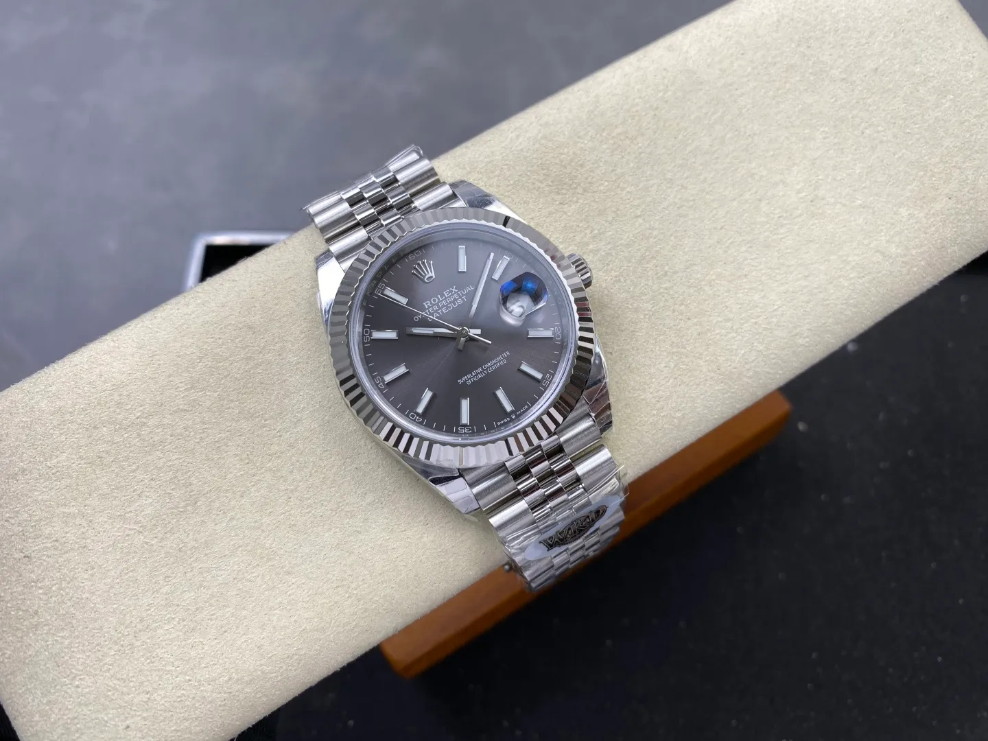 Rolex DateJust 41 126334 WKD 1:1 Best Edition Gray Dial on Jubilee Bracelet JH3235 (Free Sprung) 25 71ca2dc41fa160a AMO Watch