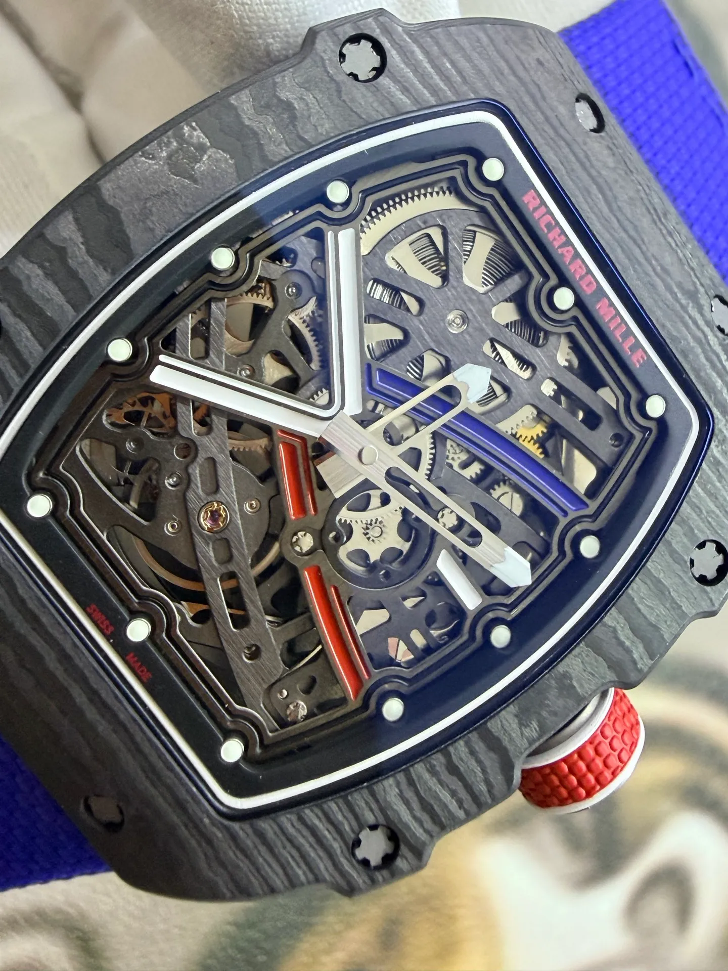 RICHARD MILLE RM67-02 Black NTPT RICH Factory 1:1 France Blue/Red/White Skeleton Dial CRMA7 Super Clone 60 71ff7c5c8ddce8a 阿默表行AmoWatch