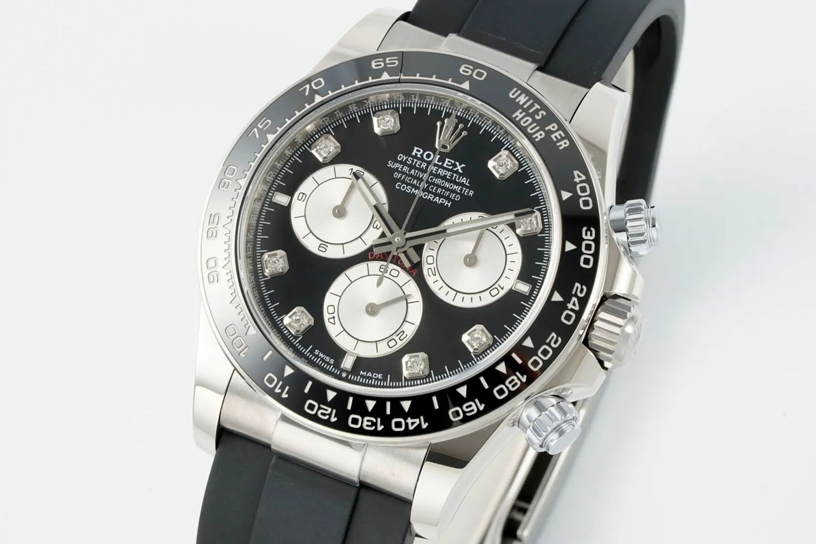 Rolex Daytona 126519 ERF Best Edition Black/Silver Diamonds Dial on Oysterflex Strap JH4131 (Free Sprung) 21 72a294093160d86 阿默表行AmoWatch