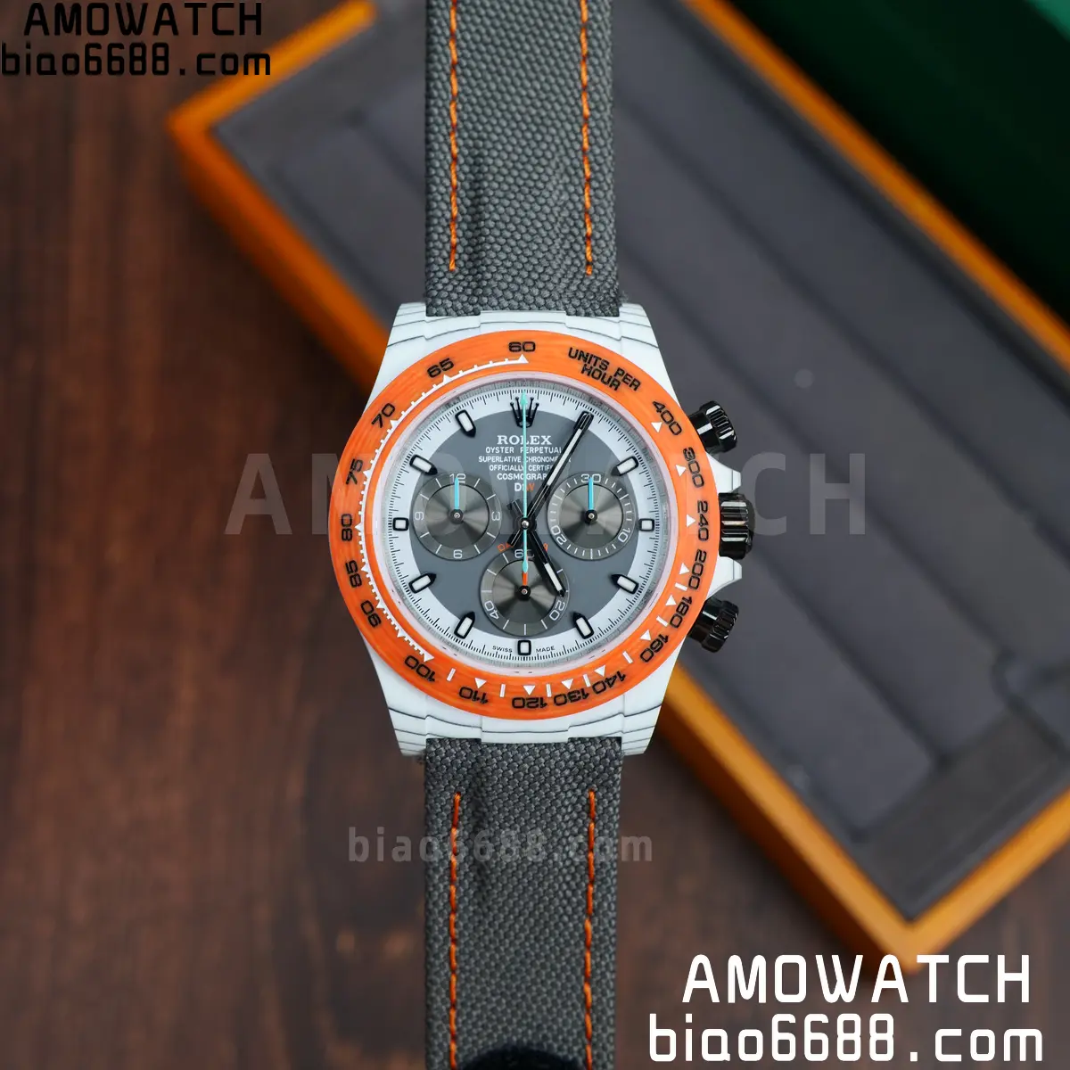 Rolex Daytona DIW White Carbon Ocellaris N6F1:1 Best Edition White/Gray Dial on Black Nylon Strap SA4130 64 7390b62e936339c AMO Watch