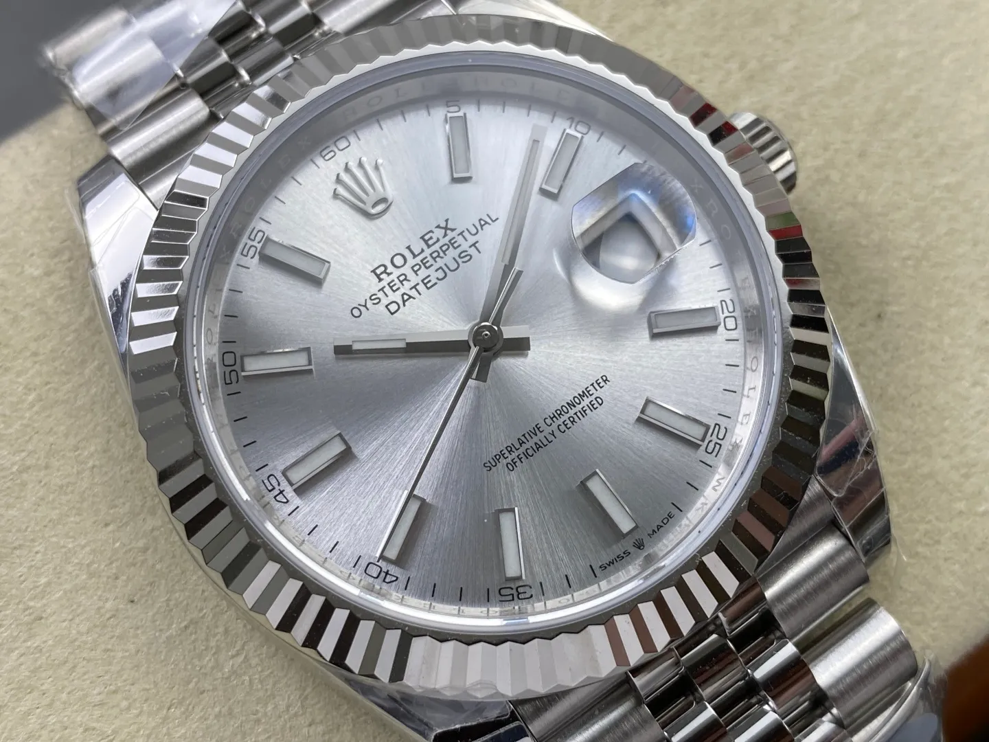 Rolex DateJust 41 126334 WKD 1:1 Best Edition Silver Dial on Jubilee Bracelet JH3235 (Free Sprung) 25 778c84c12ea4e16 AMO Watch