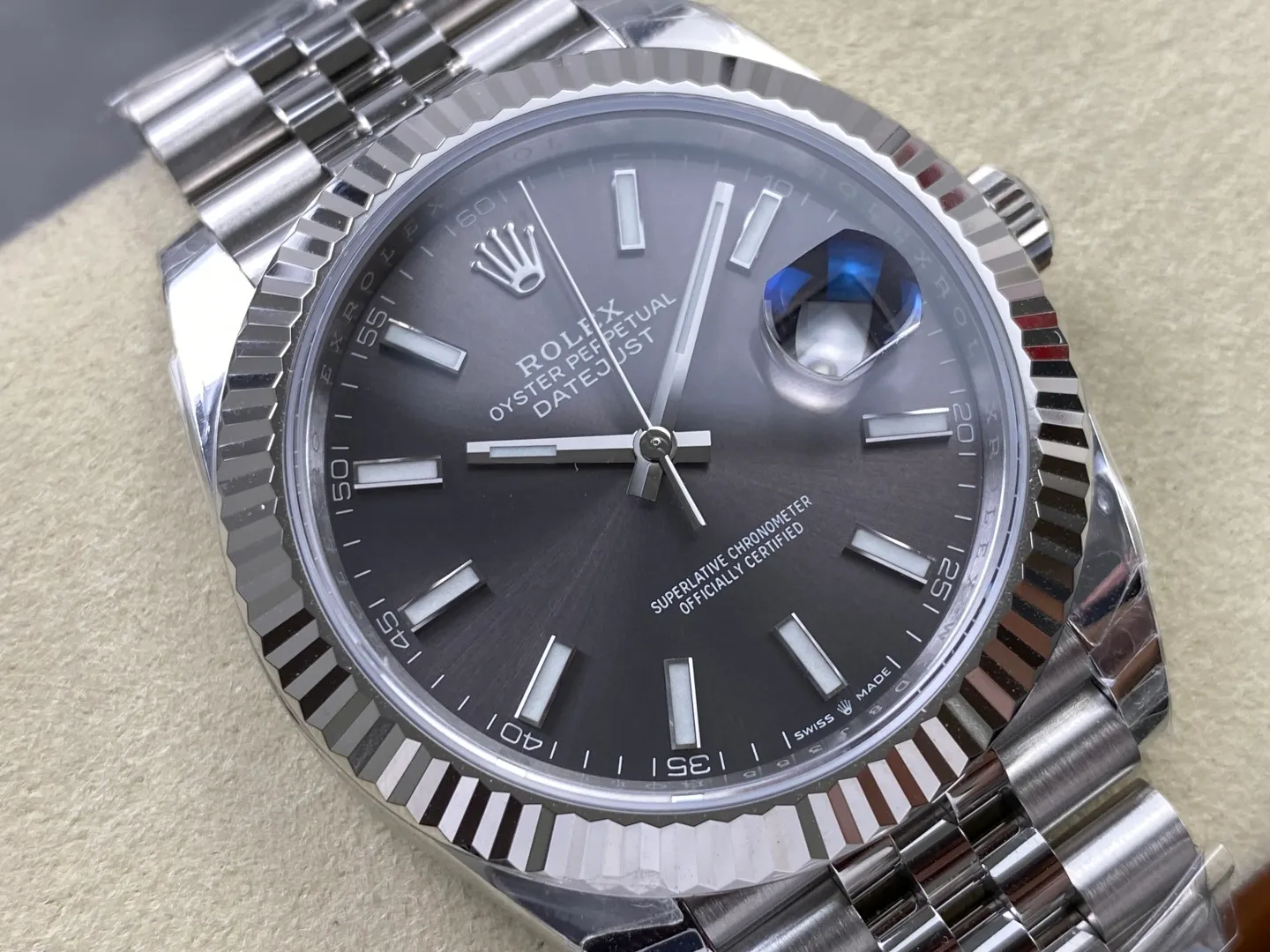 Rolex DateJust 41 126334 WKD 1:1 Best Edition Gray Dial on Jubilee Bracelet JH3235 (Free Sprung) 27 781cbfae0919e50 AMO Watch