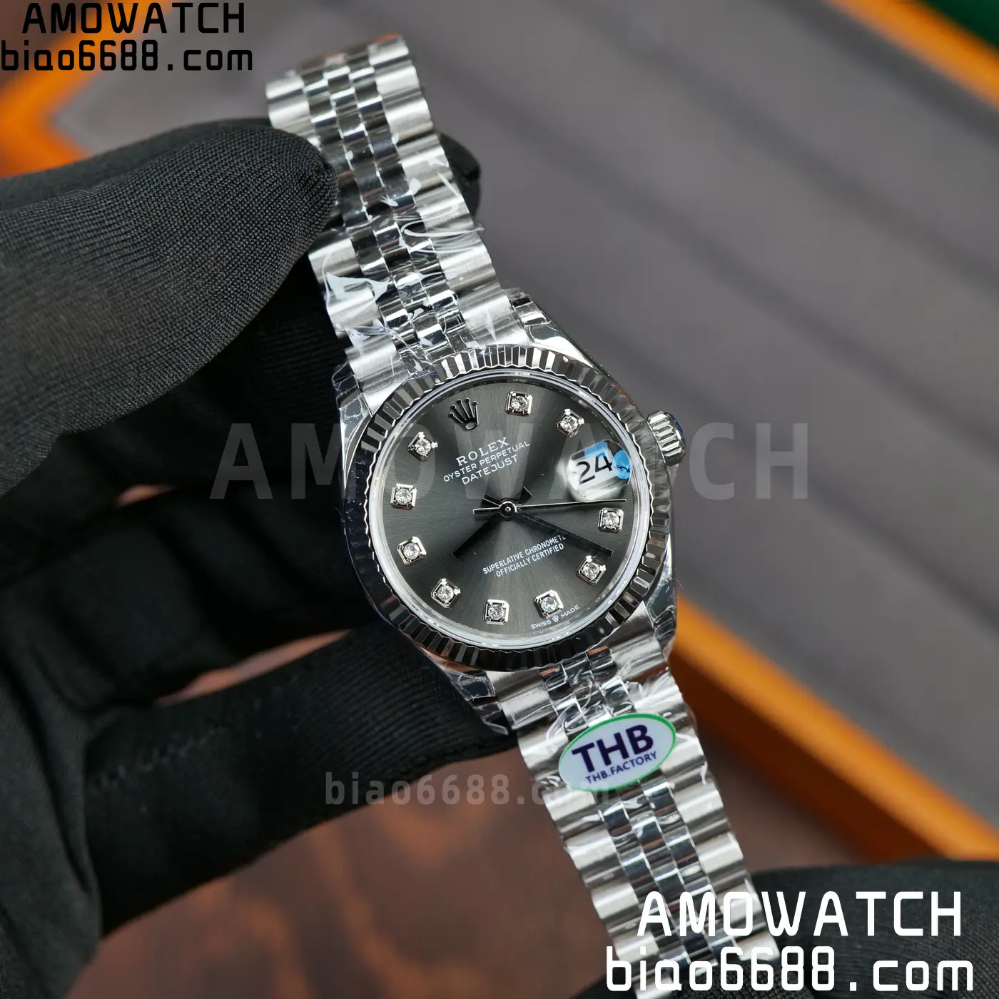 Rolex DateJust 31 278274 THBF 1:1 Best Edition 904L Steel Fluted Gray Dial on SS Jubilee Bracelet HZ Cal.2236 86 79a98ac99be00d3 阿默表行AmoWatch
