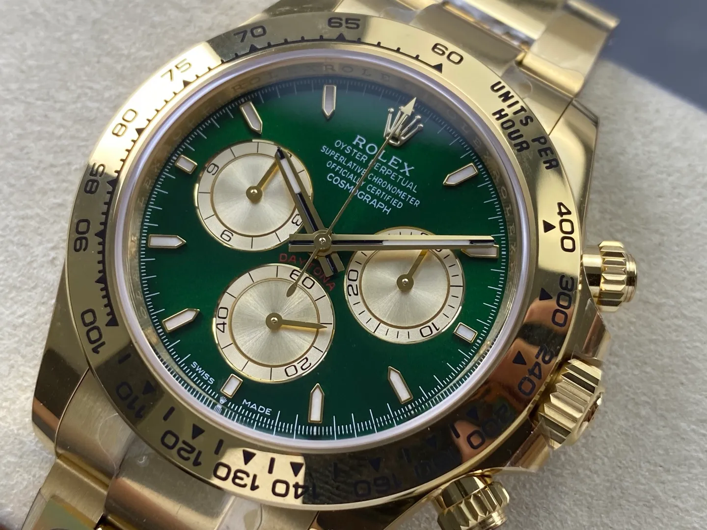 Rolex Daytona 126508 RGF 1:1 Best Edition Green/YG Dial on YG Bracelet DD4131 V2 (Weighted) 226g 28 7a4421b0ffaa19e 阿默表行AmoWatch