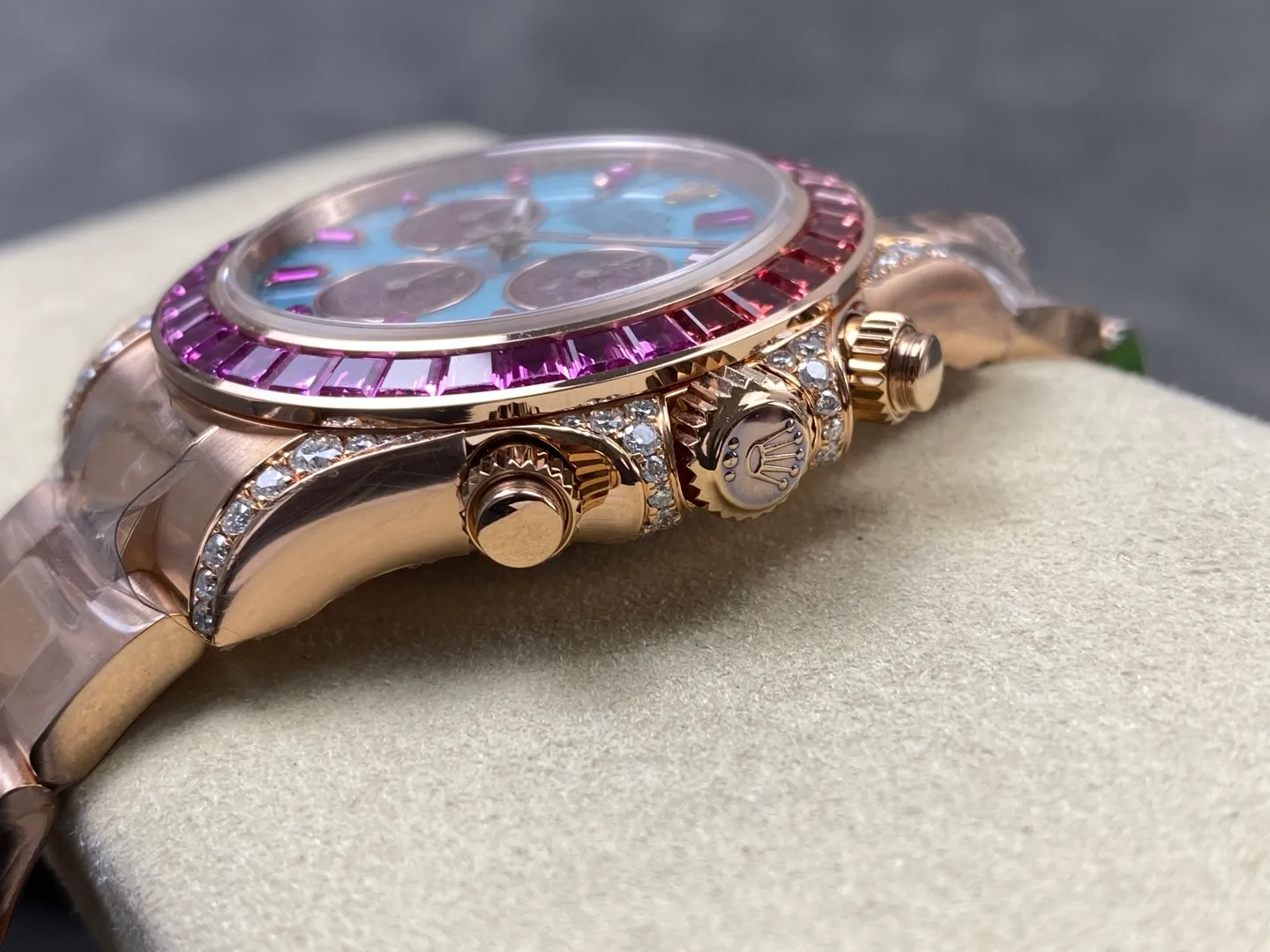 Rolex Daytona 126595SARO PPM Factory Best Edition Turquoise Tiffany Blue dial 42 7a881712a385b3d AMO Watch