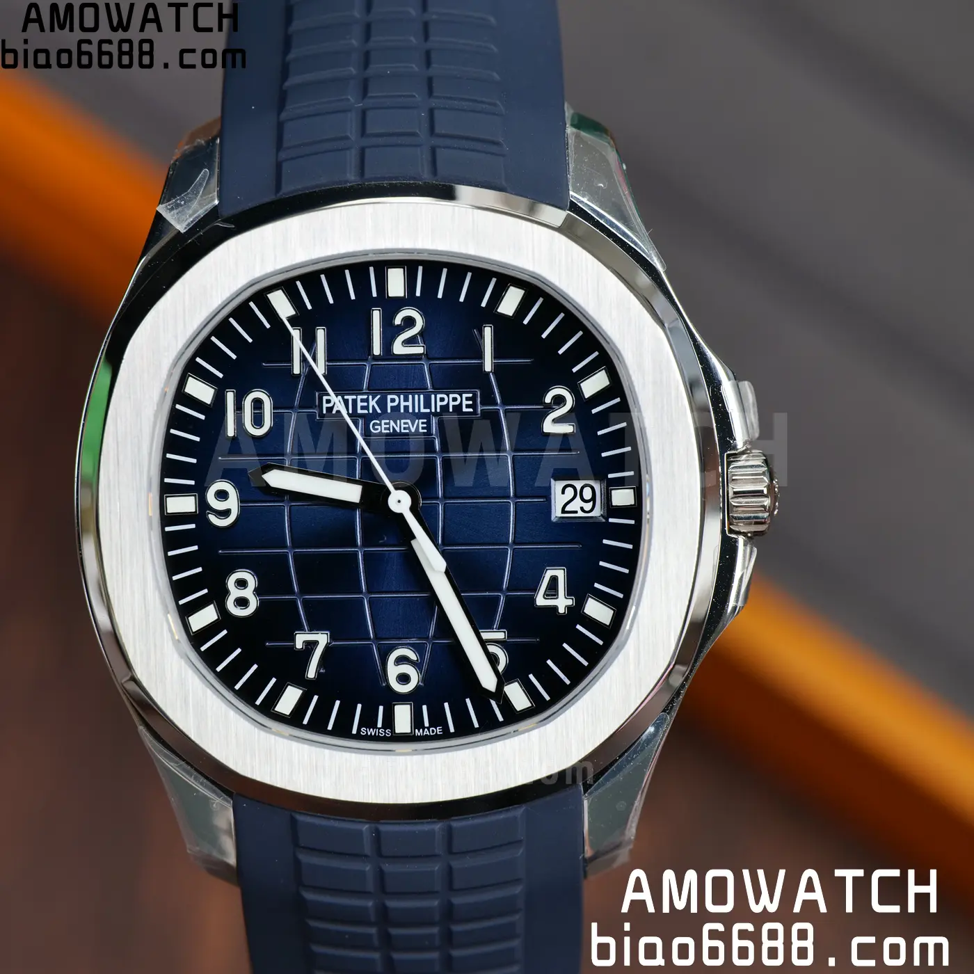 PP Aquanaut 5168G 42mm SS OMEF 1:1 Best Edition Blue Dial on Blue Rubber Strap DPB330 Weighted 135g 93 7a8b1ef96c6e0fe AMO Watch
