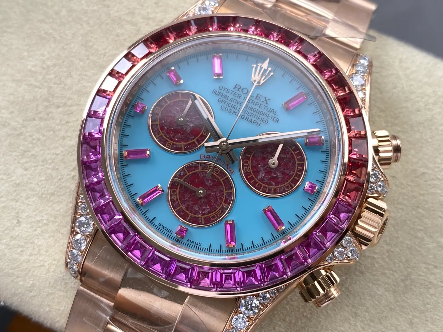 Rolex Daytona 126595SARO PPM Factory Best Edition Turquoise Tiffany Blue dial 37 863420c0ff185f9 AMO Watch