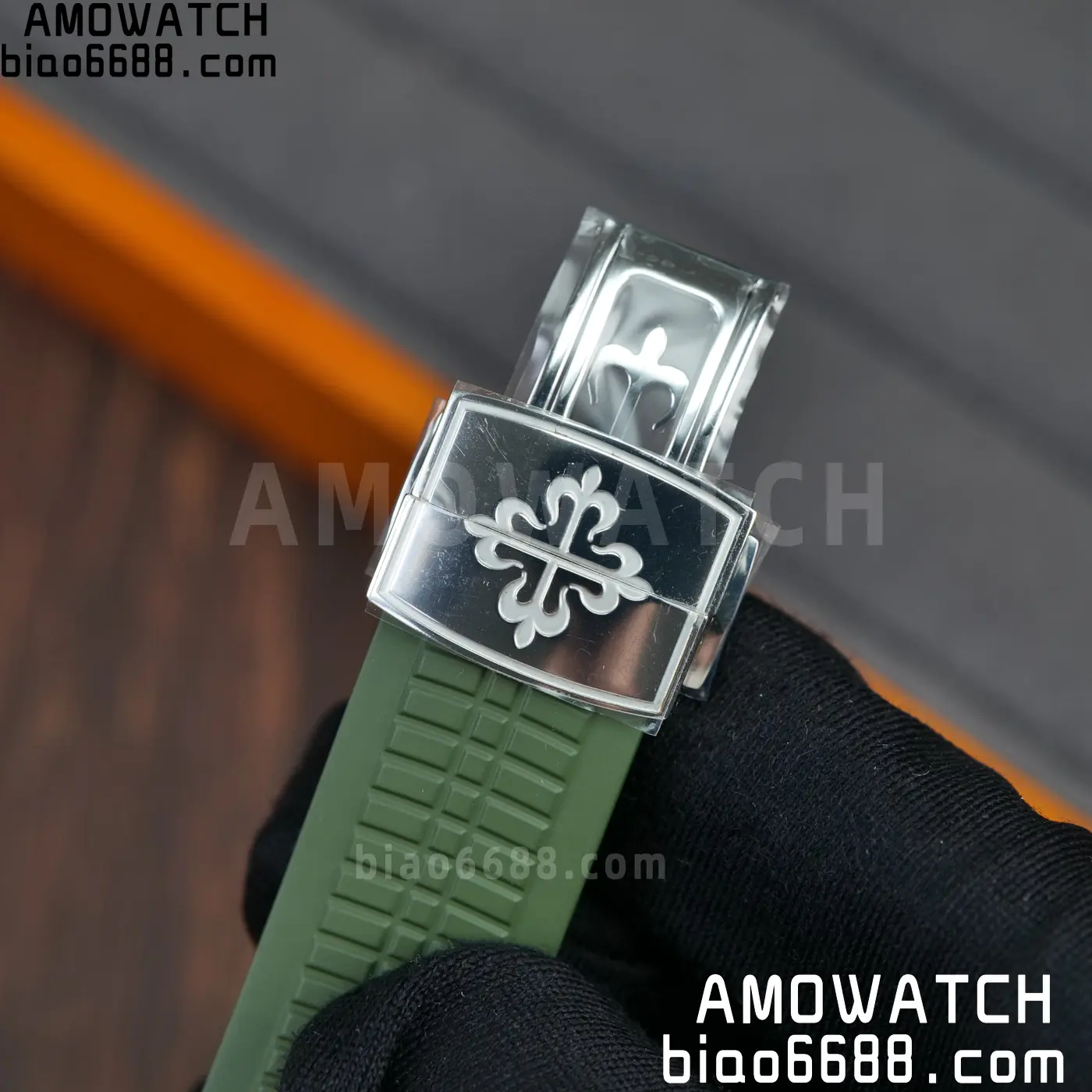 PP Aquanaut 5168G 42mm SS OMEF 1:1 Best Edition Green Dial on Green Rubber Strap DPB330 Weighted 135g 114 87c75fe9344b758 AMO Watch