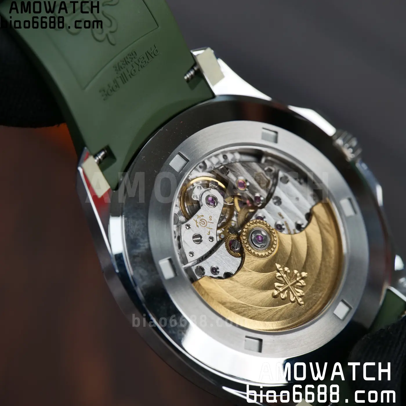 PP Aquanaut 5168G 42mm SS OMEF 1:1 Best Edition Green Dial on Green Rubber Strap DPB330 Weighted 135g 111 8bad1d05d212c06 AMO Watch