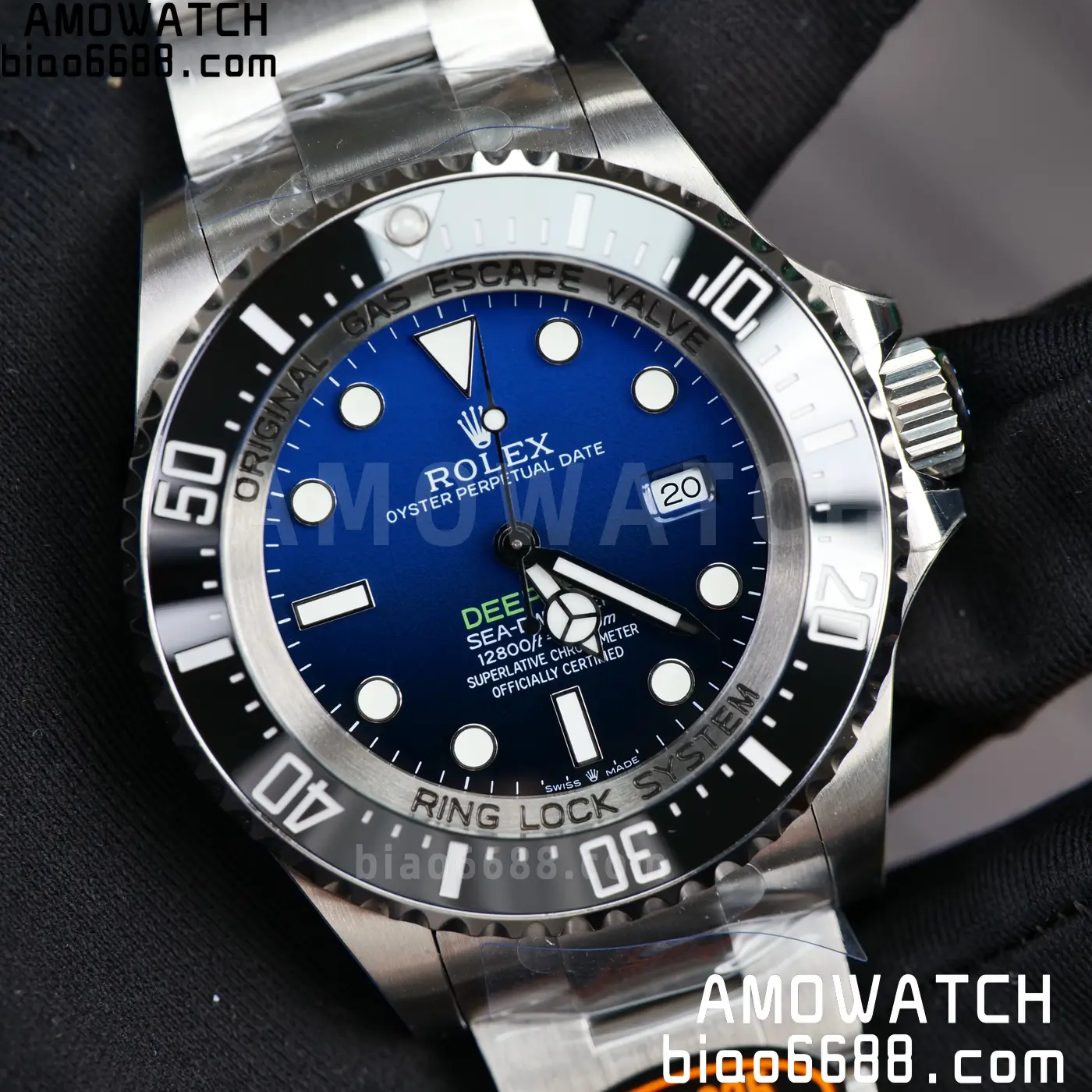 Rolex Sea Dweller D-Blue 126660 QF 1:1 Best Edition 904L SS Case and Bracelet JH3235 (Free Sprung) 94 8e9198b5b6ec0b9 AMO Watch