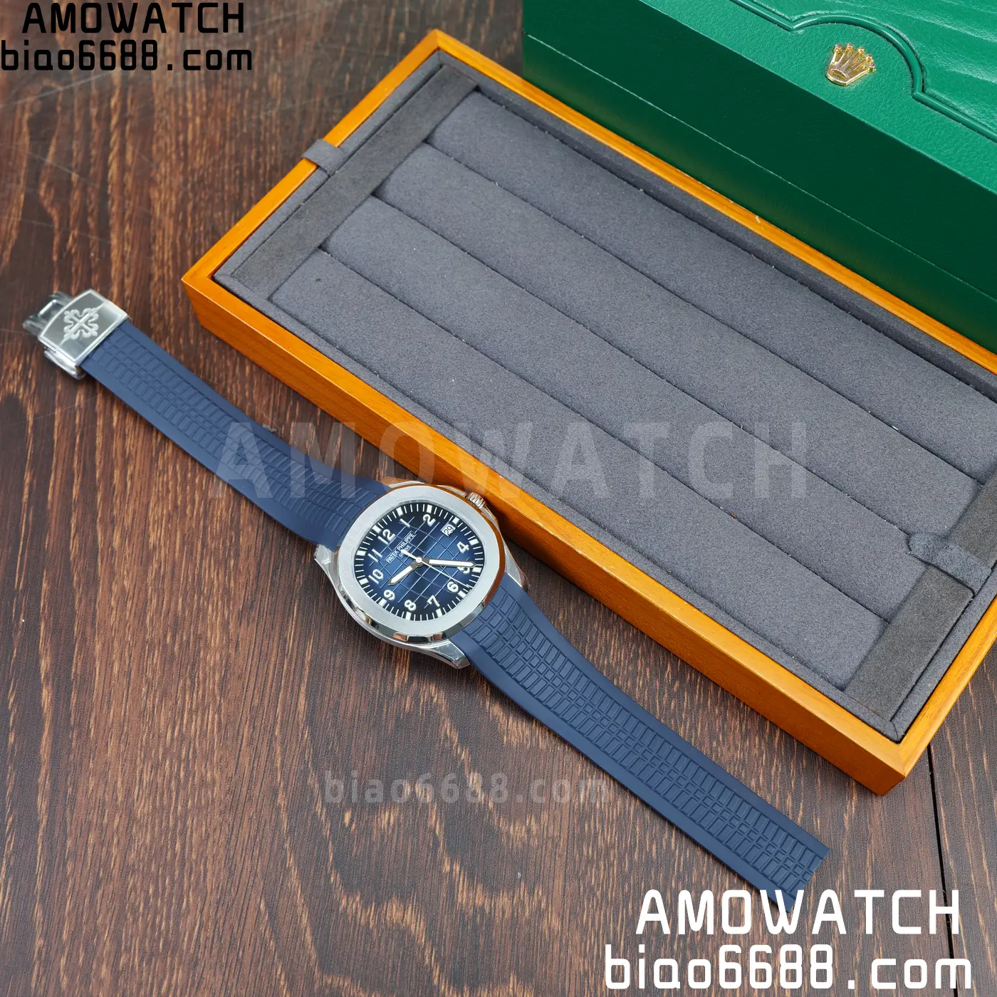 PP Aquanaut 5168G 42mm SS OMEF 1:1 Best Edition Blue Dial on Blue Rubber Strap DPB330 Weighted 135g 86 934a353b9db92d1 AMO Watch