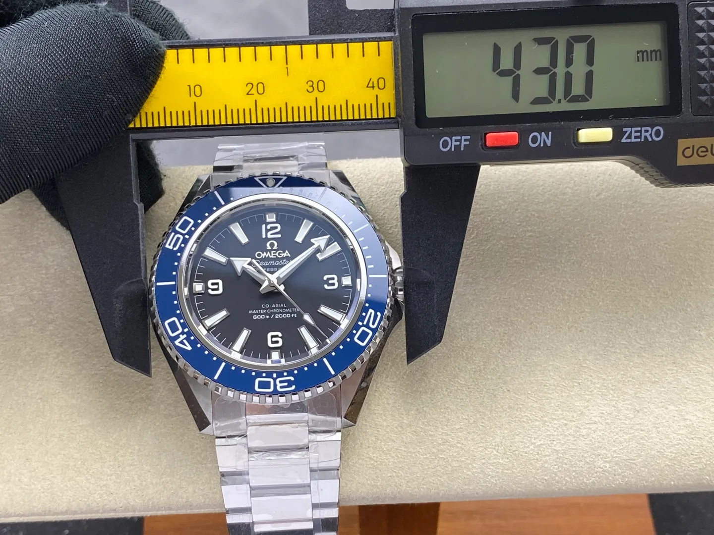Omega Planet Ocean 600M SS Blue VSF 1:1 Best Edition on SS Bracelet VS8912 47 942dca31998cf5f 阿默表行AmoWatch
