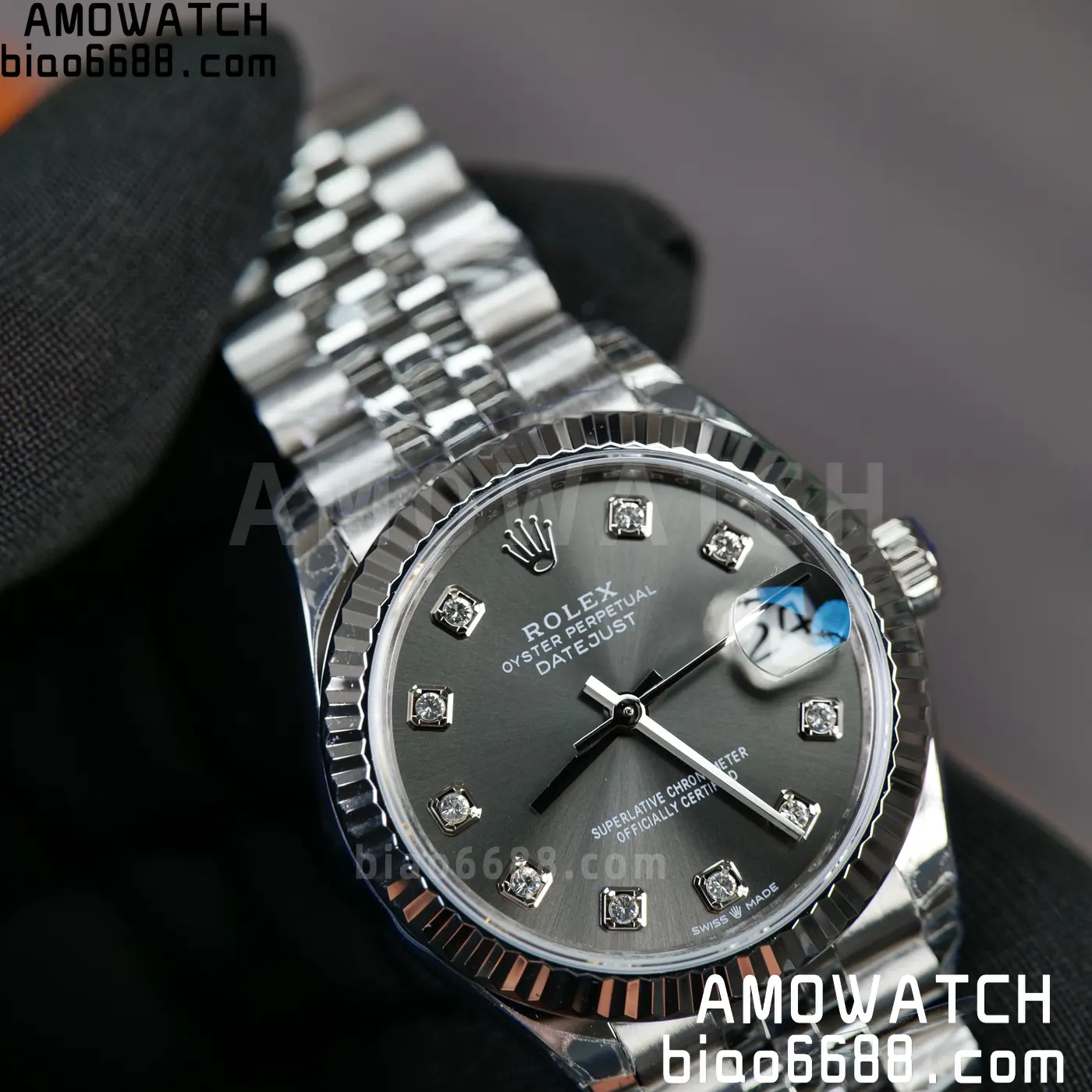Rolex DateJust 31 278274 THBF 1:1 Best Edition 904L Steel Fluted Gray Dial on SS Jubilee Bracelet HZ Cal.2236 71 94fc12fc8277f0d 阿默表行AmoWatch