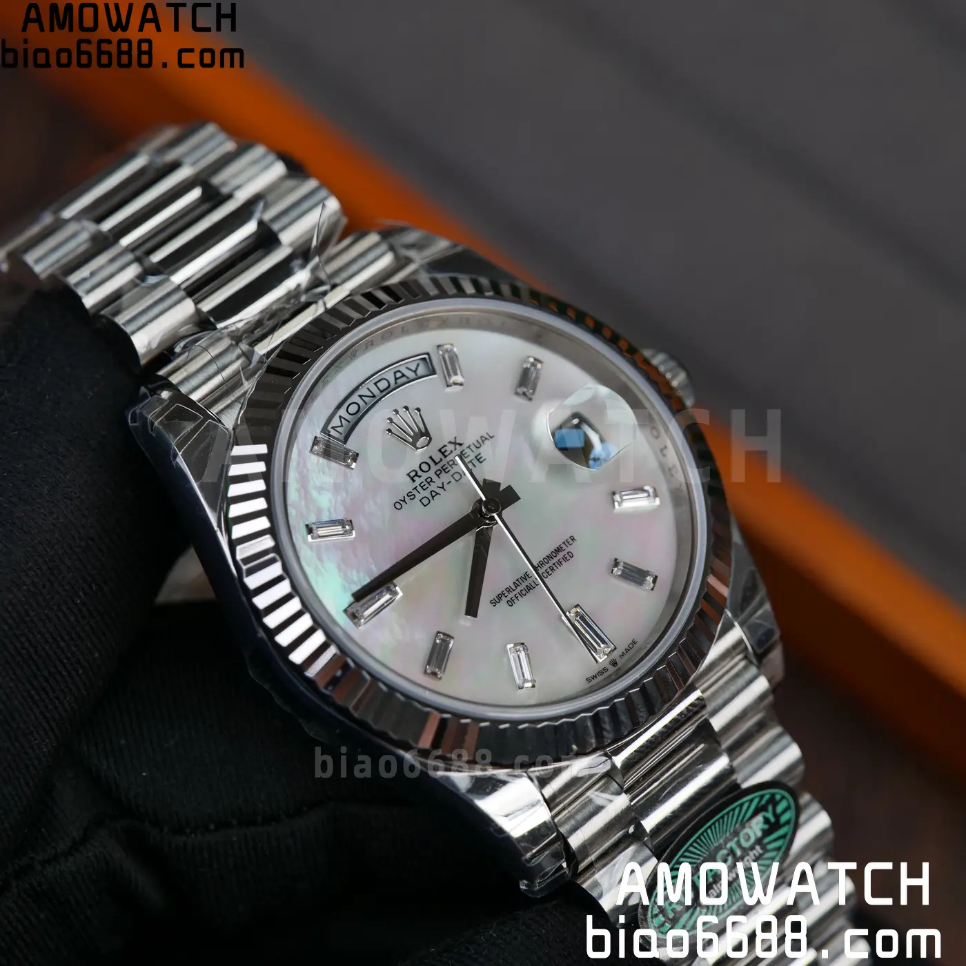 Rolex Day Date 40 SS 228236 RCF 1:1 Best Edition MOP Dial on President Bracelet VR3255 (211g) 71 974044e814496e7 阿默表行AmoWatch