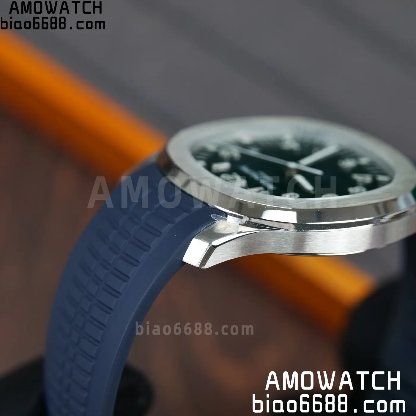PP Aquanaut 5168G 42mm SS OMEF 1:1 Best Edition Blue Dial on Blue Rubber Strap DPB330 Weighted 135g 96 98c36328282419c AMO Watch