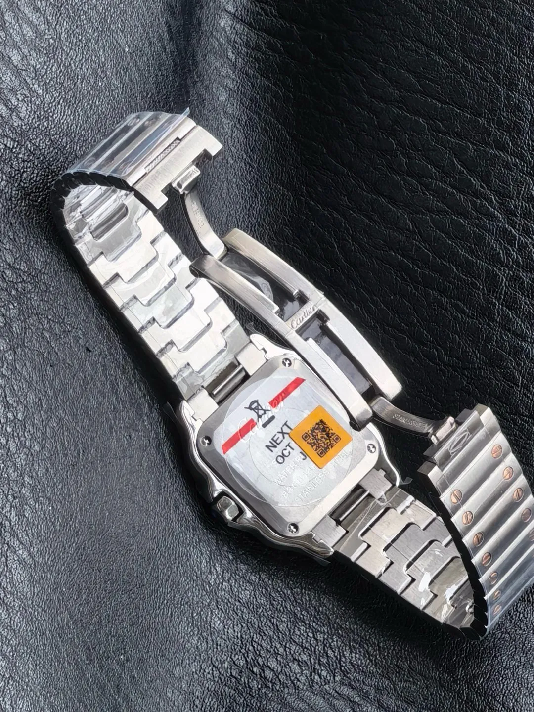 Cartier Santos 27mm SS/RG 8848F 1:1 Best Edition Red Dial on SS/RG Bracelet Quartz 26 9a25ed5c5a18872 阿默表行AmoWatch