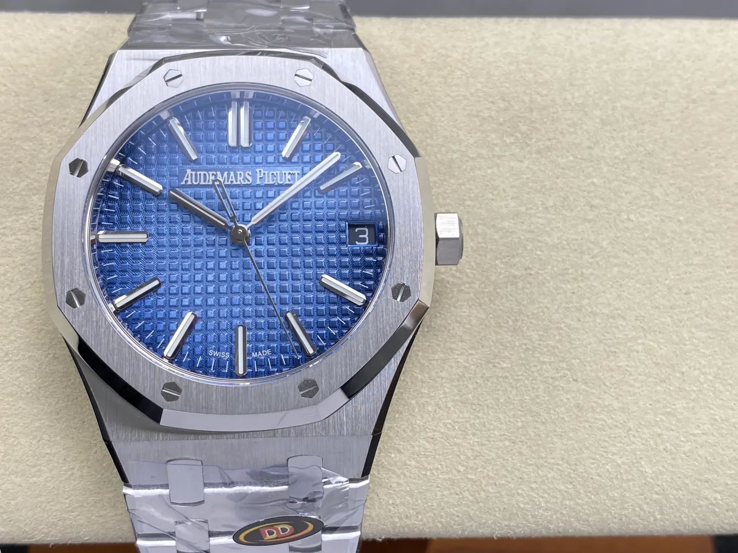 AP Royal Oak 41mm 15510 SS DDF 1:1 Best Edition Ice Blue Dial on SS Bracelet DD4302 Super Clone (Weighted) 176g 30 9e849810ab433a4 AMO Watch