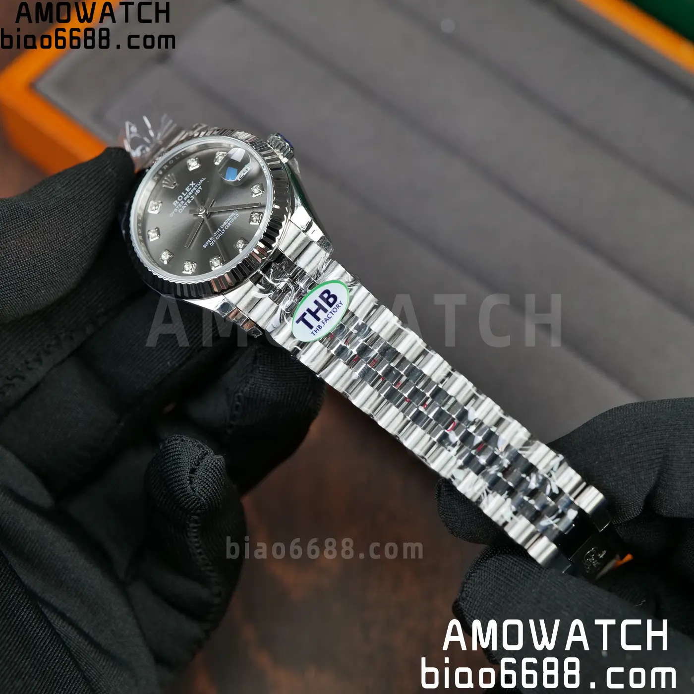 Rolex DateJust 31 278274 THBF 1:1 Best Edition 904L Steel Fluted Gray Dial on SS Jubilee Bracelet HZ Cal.2236 83 9ed9df8aee99c71 阿默表行AmoWatch