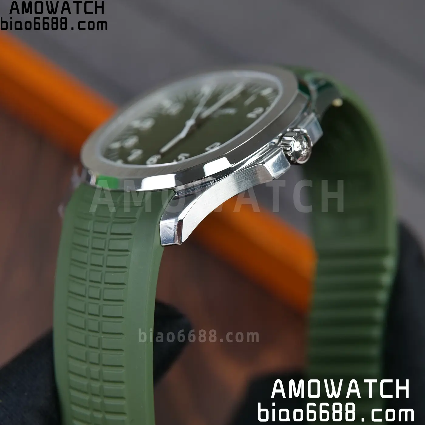 PP Aquanaut 5168G 42mm SS OMEF 1:1 Best Edition Green Dial on Green Rubber Strap DPB330 Weighted 135g 90 9f461a2c527bd17 AMO Watch