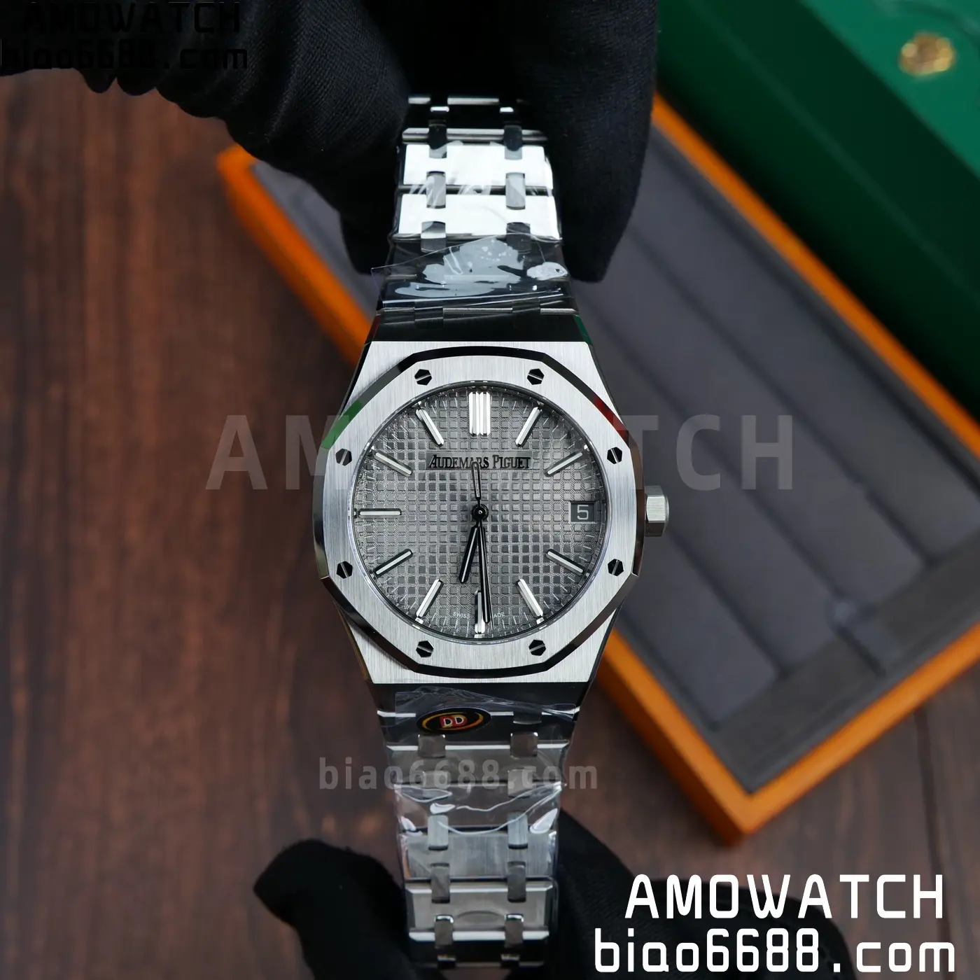 AP Royal Oak 41mm 15510ST SS DDF 1:1 Best Edition Gray Dial on SS Bracelet SA4302 Super Clone 71 9f92ad8a684c1e7 AMO Watch
