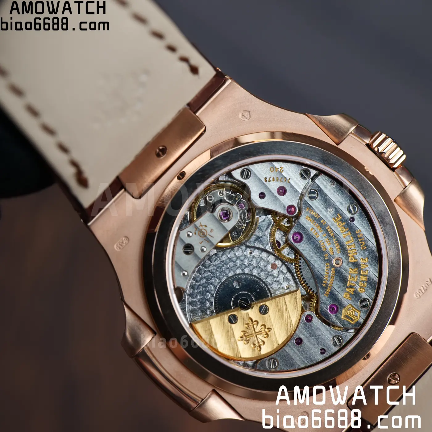 Patek Philippe Nautilus 5712R RG UMI 1:1 Best Edition Brown Dial on Mousson Bezel A240 Super Clone Weighted 94 a062092537a949f 阿默表行AmoWatch